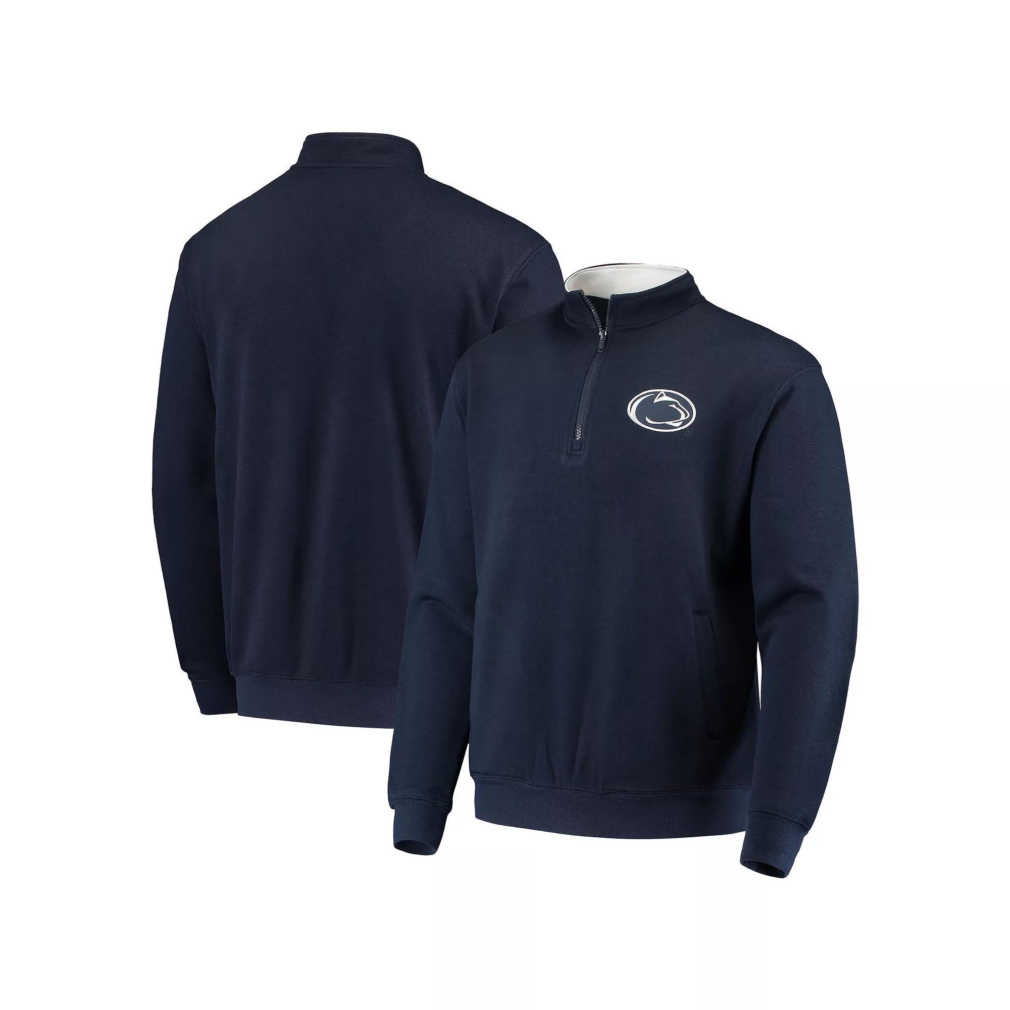 Men's Colosseum Navy Penn State Nittany Lions Tortugas Logo Quarter-Zip Jacket,  Product Image