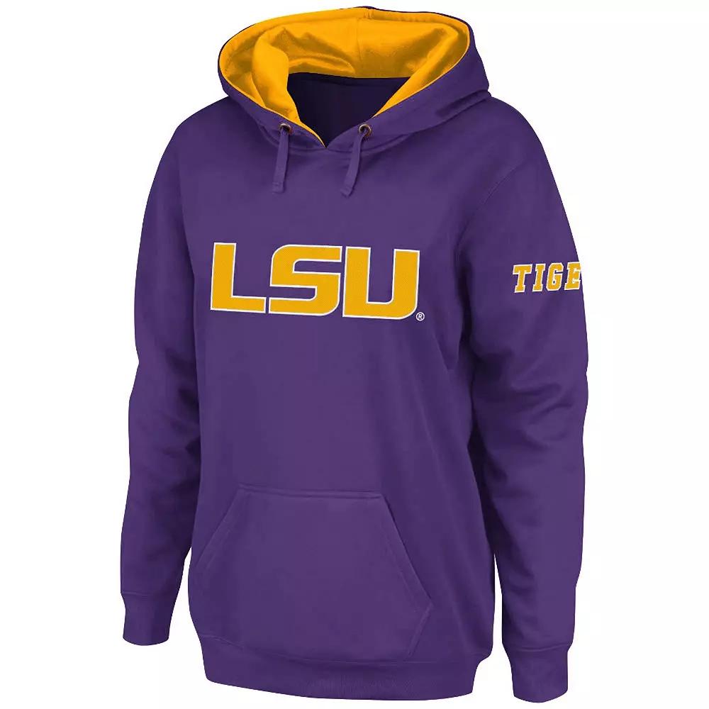 Women's Stadium Athletic Purple LSU Tigers Big Logo Pullover Hoodie,  Product Image