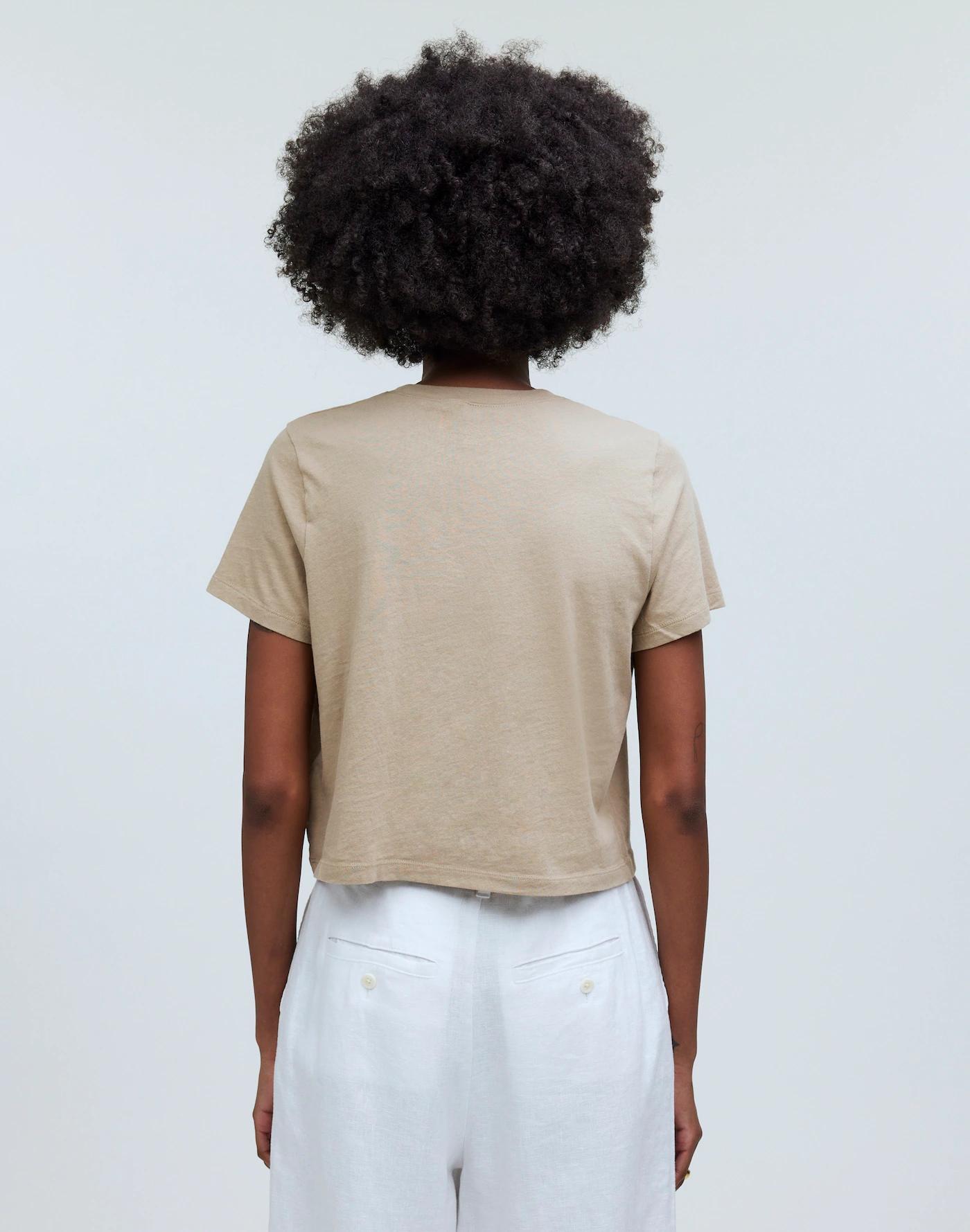 Softfade Cotton Boxy-Crop Tee Product Image
