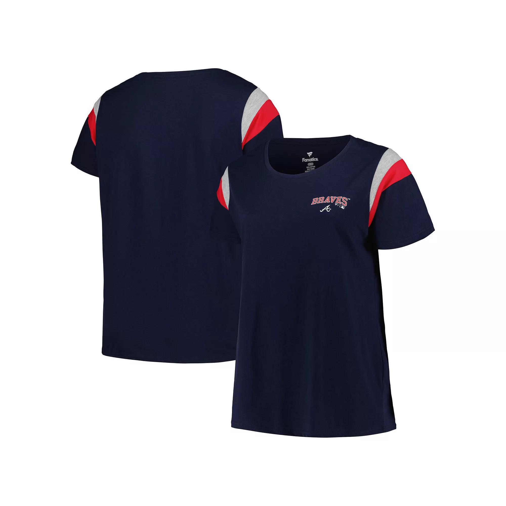 Women's Profile Navy Atlanta Braves Plus  Product Image