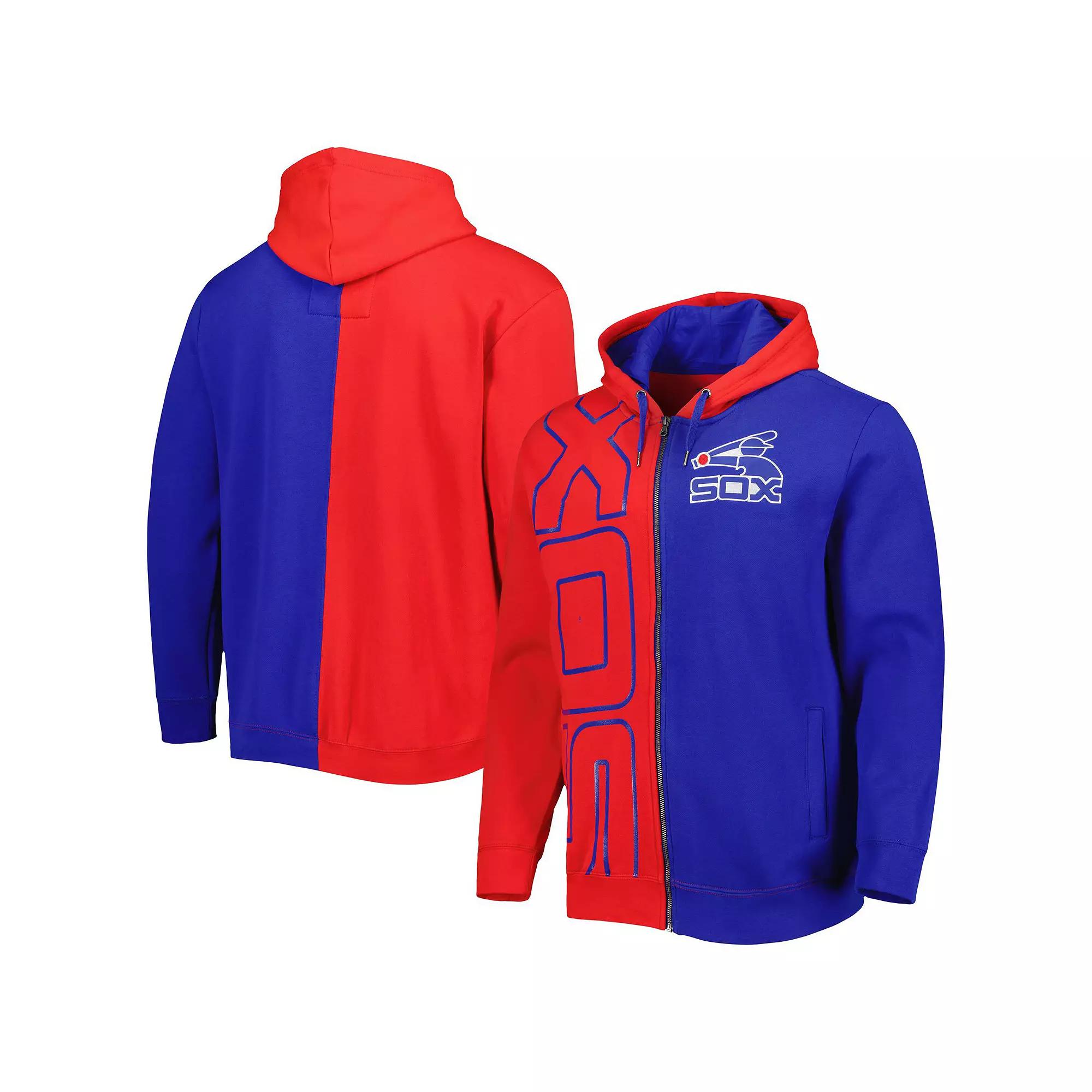 Men's Mitchell & Ness Red/Navy Chicago White Sox Fleece Full-Zip Hoodie,  Product Image