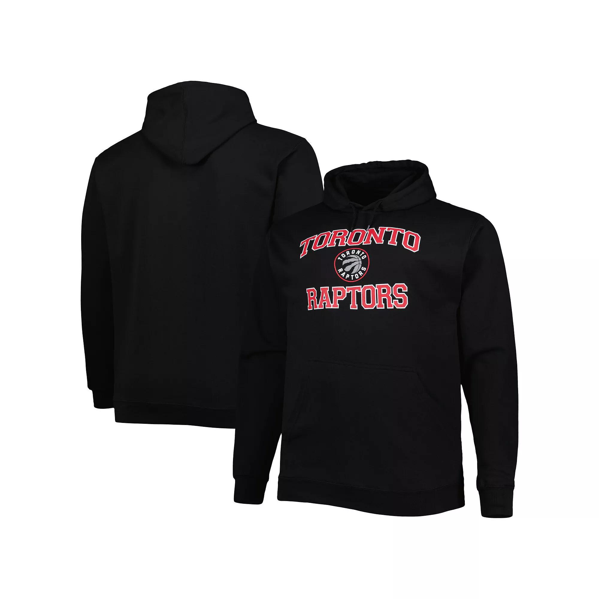 Men's Black Toronto Raptors Big & Tall Heart & Soul Pullover Hoodie, Size: XLT, Rpt Black Product Image