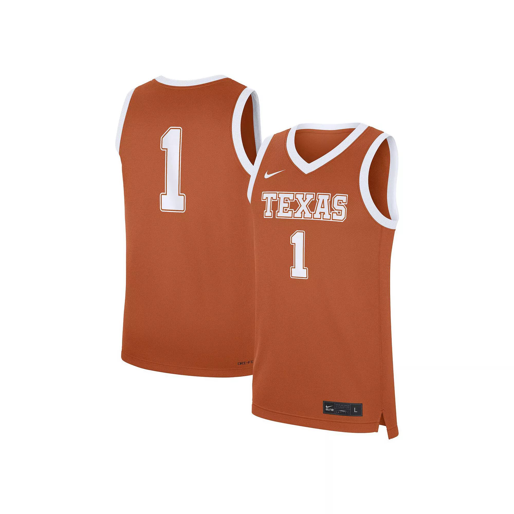 Texas Longhorns Replica Nike Mens College Basketball Jersey | CLEVGRJNCBJTEX-TEX Product Image