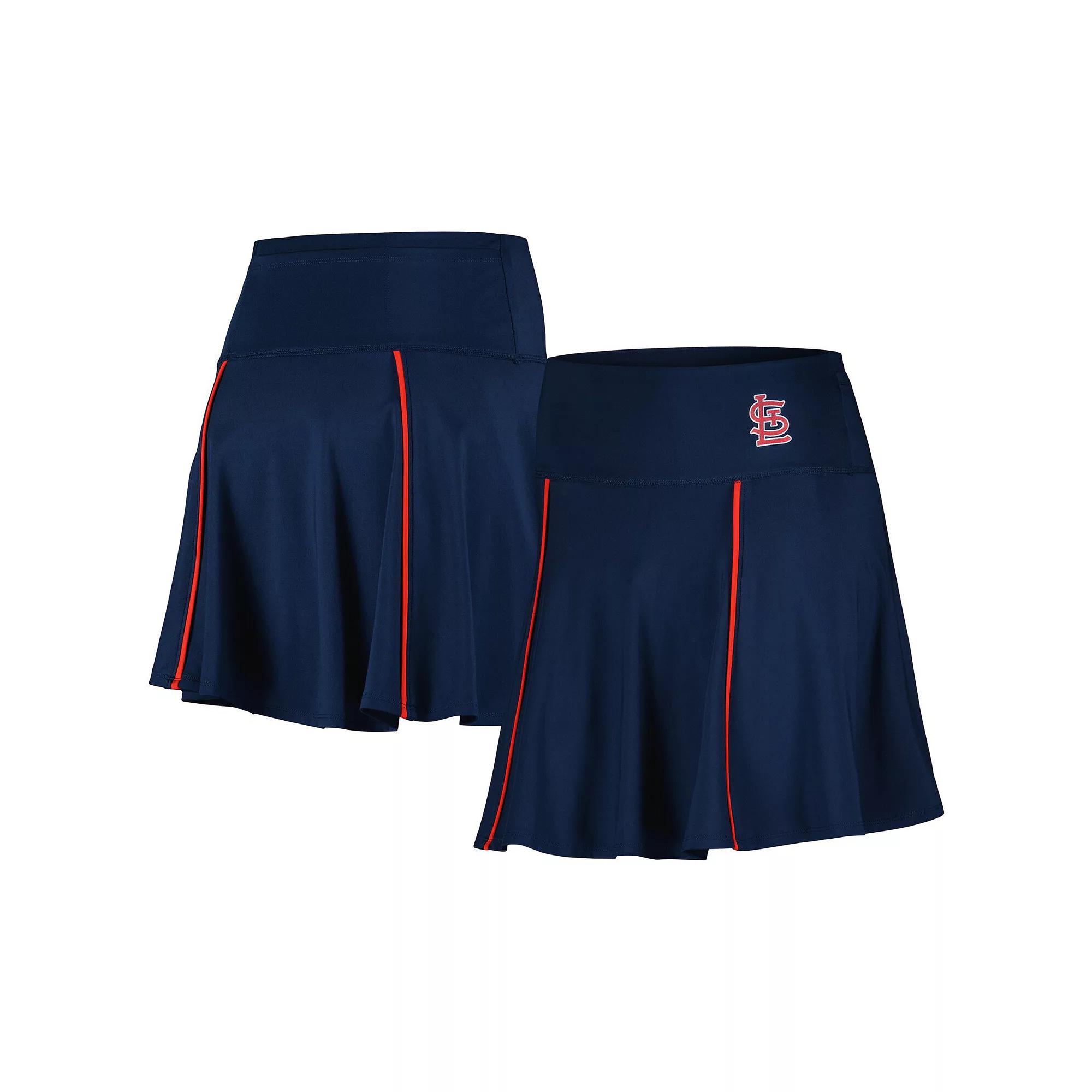 Women's Lusso Navy St. Louis Cardinals Colleen Skort, Size: Large, Blue Product Image