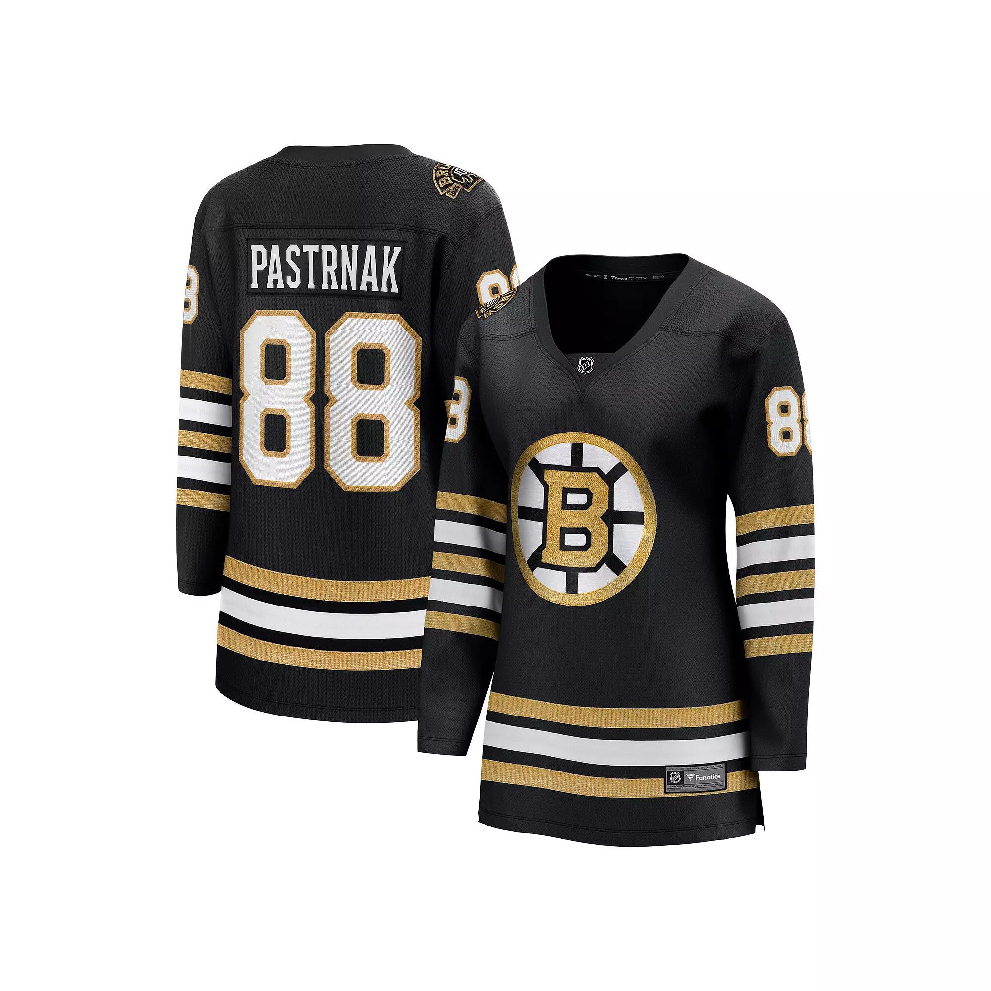 Women's Fanatics Branded David Pastrnak Black Boston Bruins 100th Anniversary Premier Breakaway Player Jersey,  Product Image