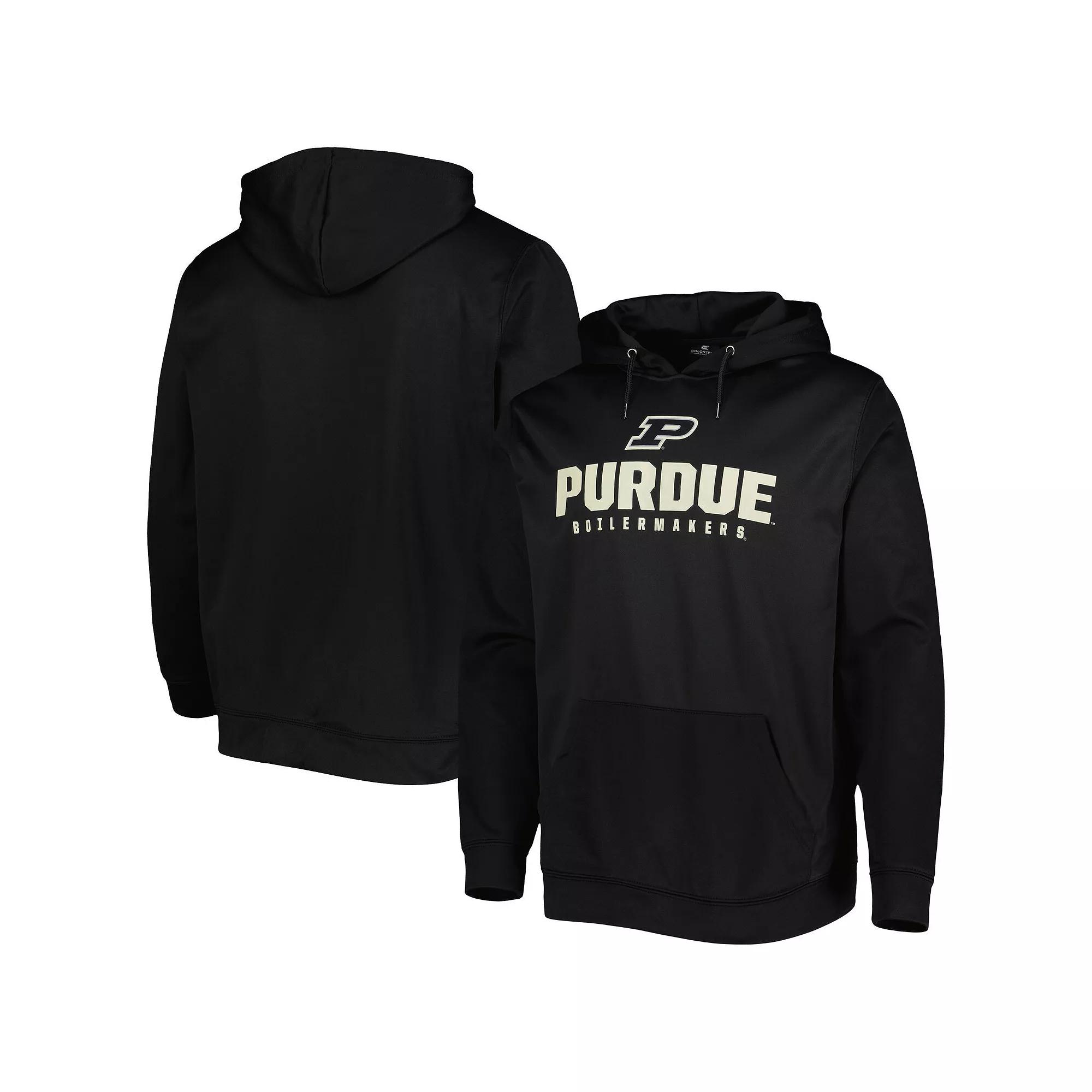 Men's Colosseum Black Purdue Boilermakers Team Lantern Pullover Hoodie,  Product Image
