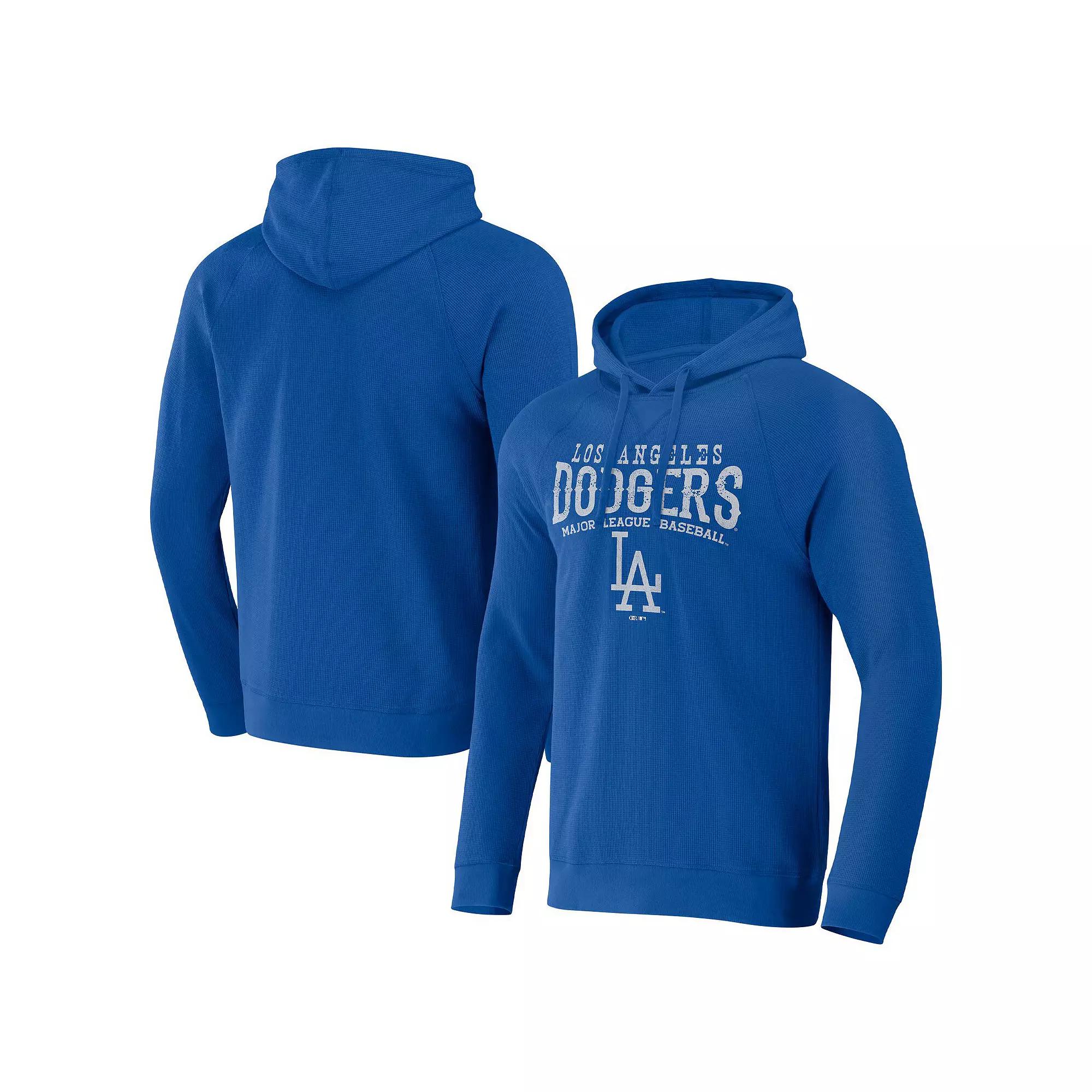 Men's Darius Rucker Collection by Fanatics  Royal Los Angeles Dodgers Waffle-Knit Raglan Pullover Hoodie, Size: Small, Blue Product Image
