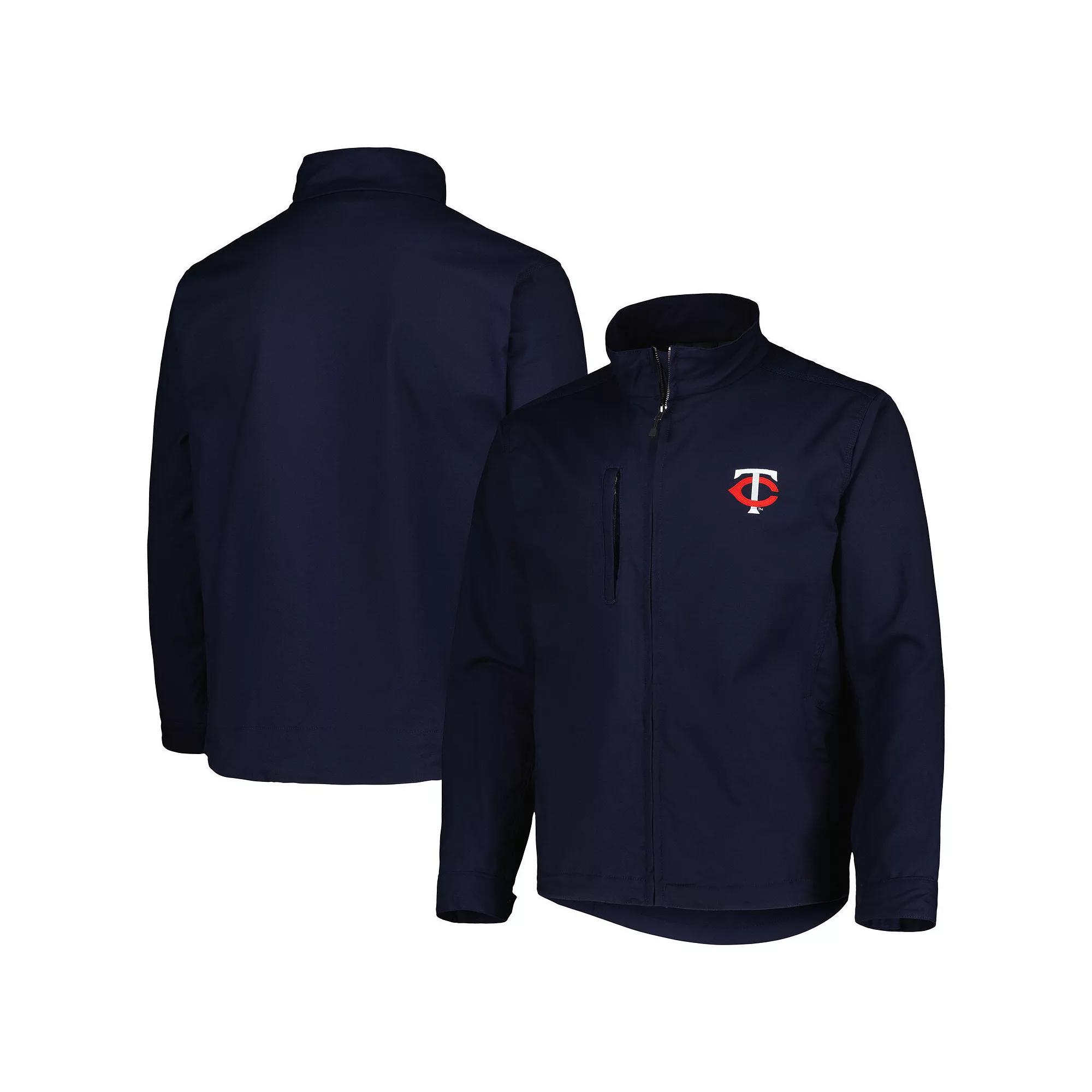 Men's Dunbrooke Navy Minnesota Twins Journey Tri-Blend Full-Zip Jacket,  Product Image