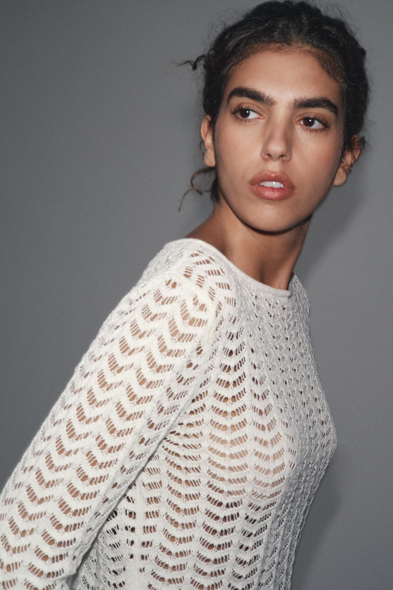 TEXTURED KNIT SWEATER Product Image