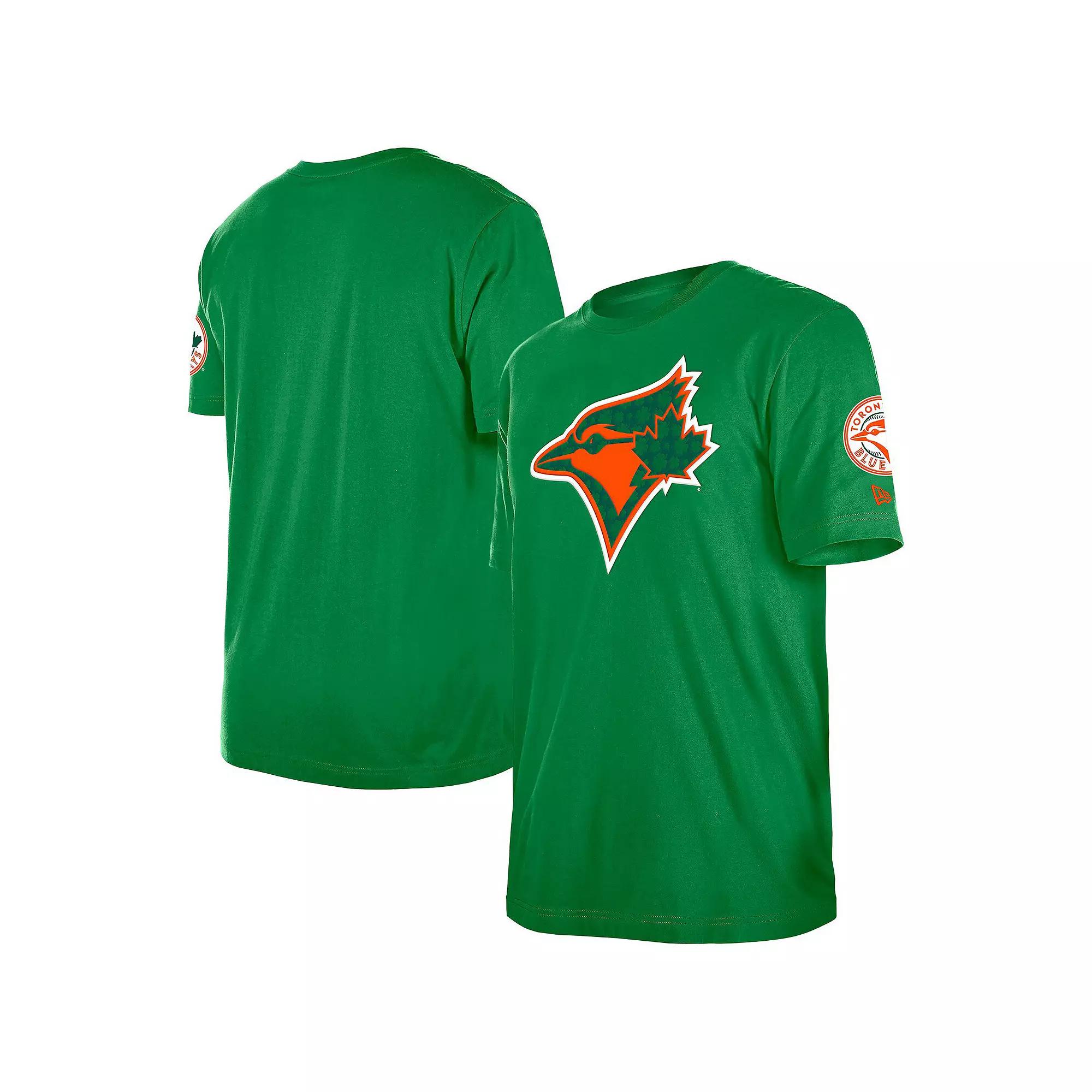 Men's New Era Kelly Green Toronto Blue Jays St. Patrick's Day Shamrock Fill T-Shirt,  Product Image