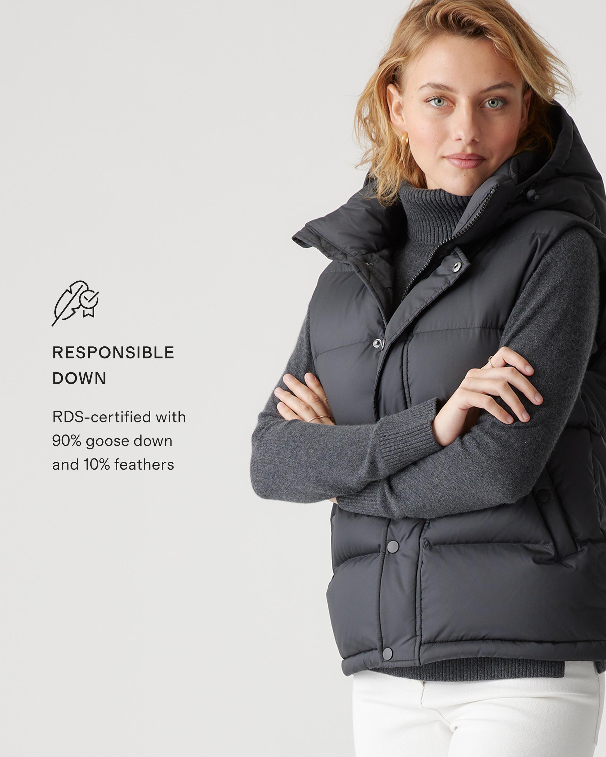 Quince | Women's Responsible Down Puffer Vest Size XS, Recycled Polyester Product Image