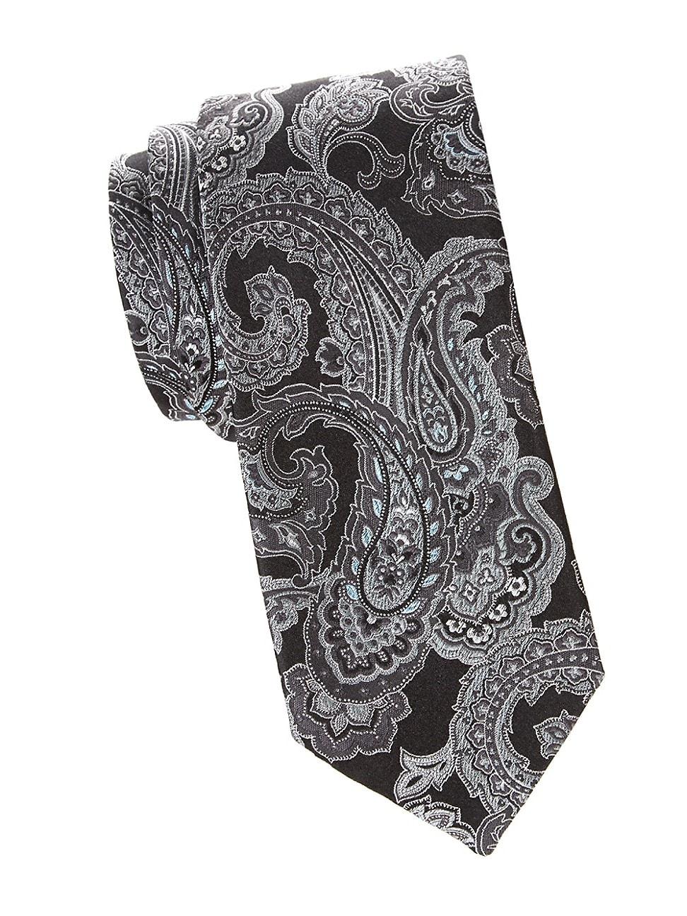 Mens Paisley Silk Tie Product Image