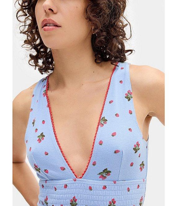 BDG Urban Outfitters Verity Strawberry Printed Tank Top Product Image