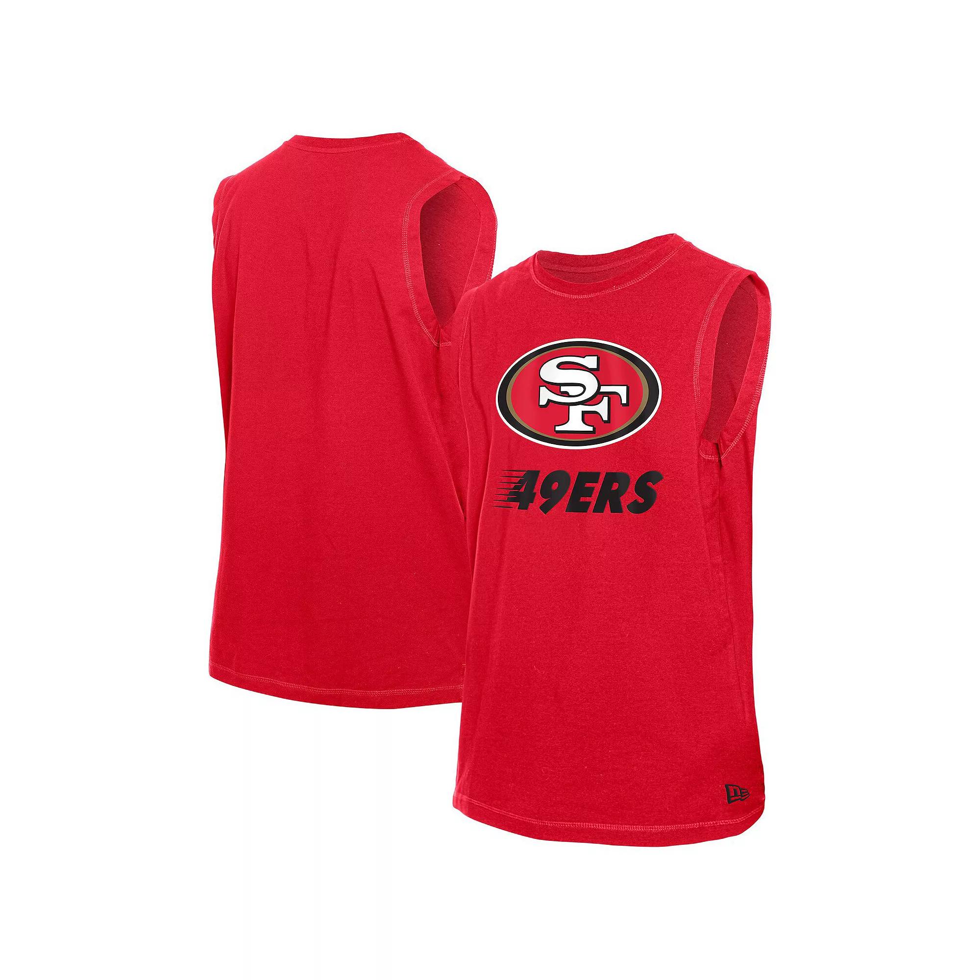 Men's New Era Scarlet San Francisco 49ers Leisure Collection Tank Top,  Product Image