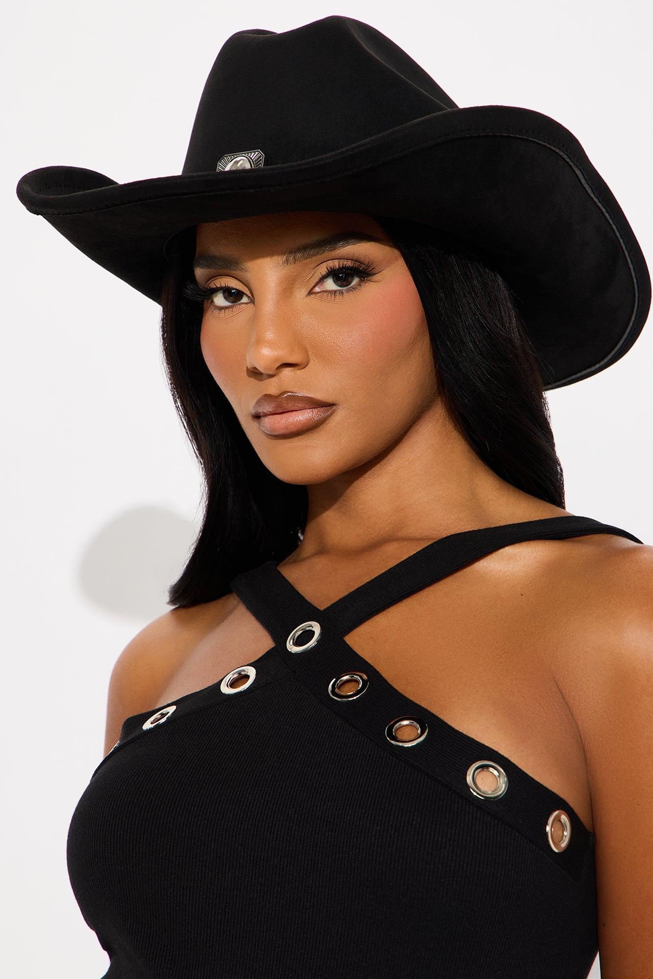 Keep Your Guard Up Cowboy Hat - Black Female Product Image