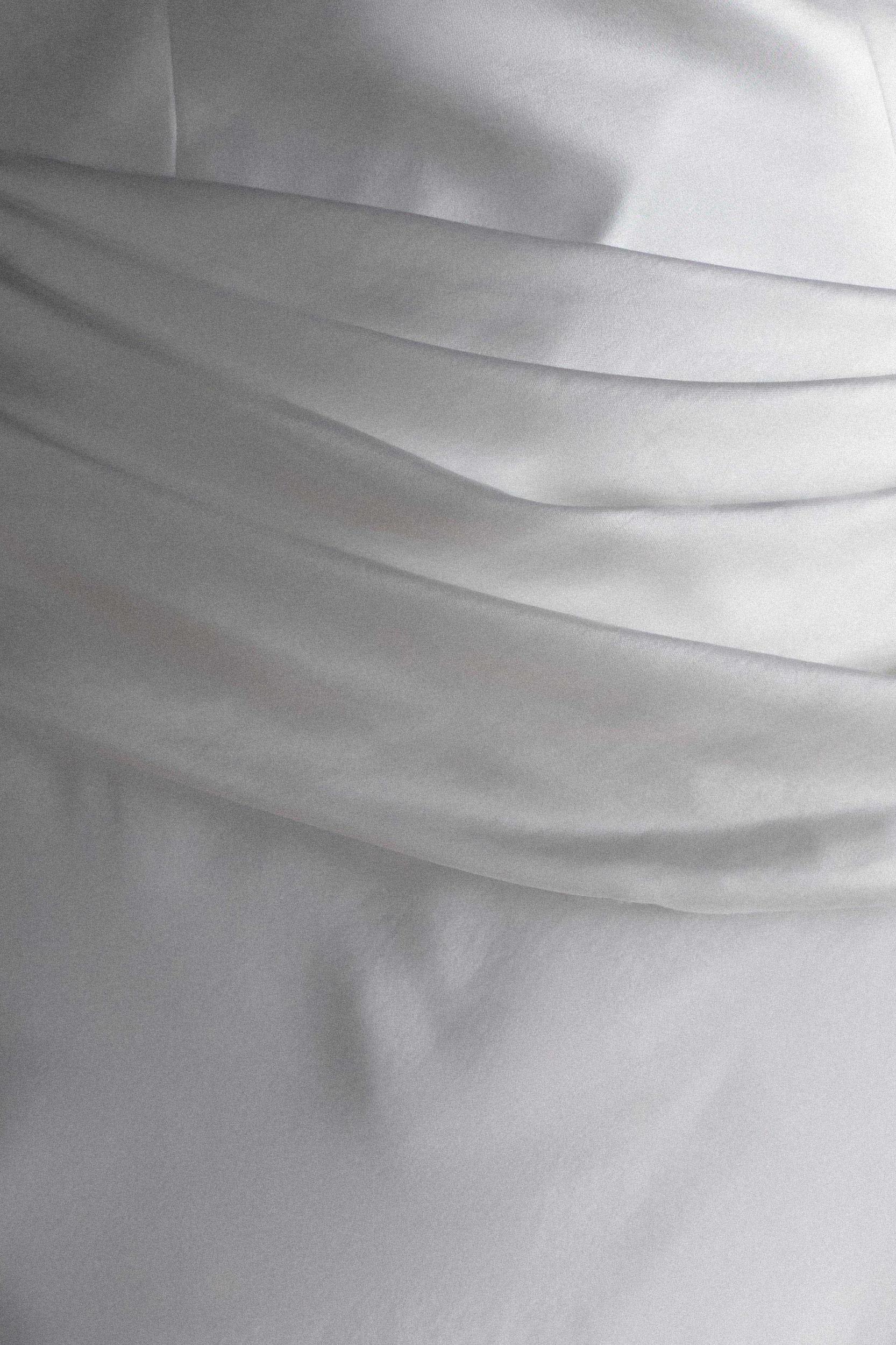 Jasmine Strapless Satin Maxi Dress - White Product Image