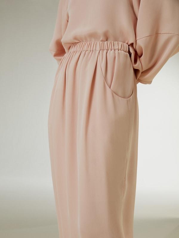 Blossom Skirt with Elastic Waistband and Side Pockets Product Image