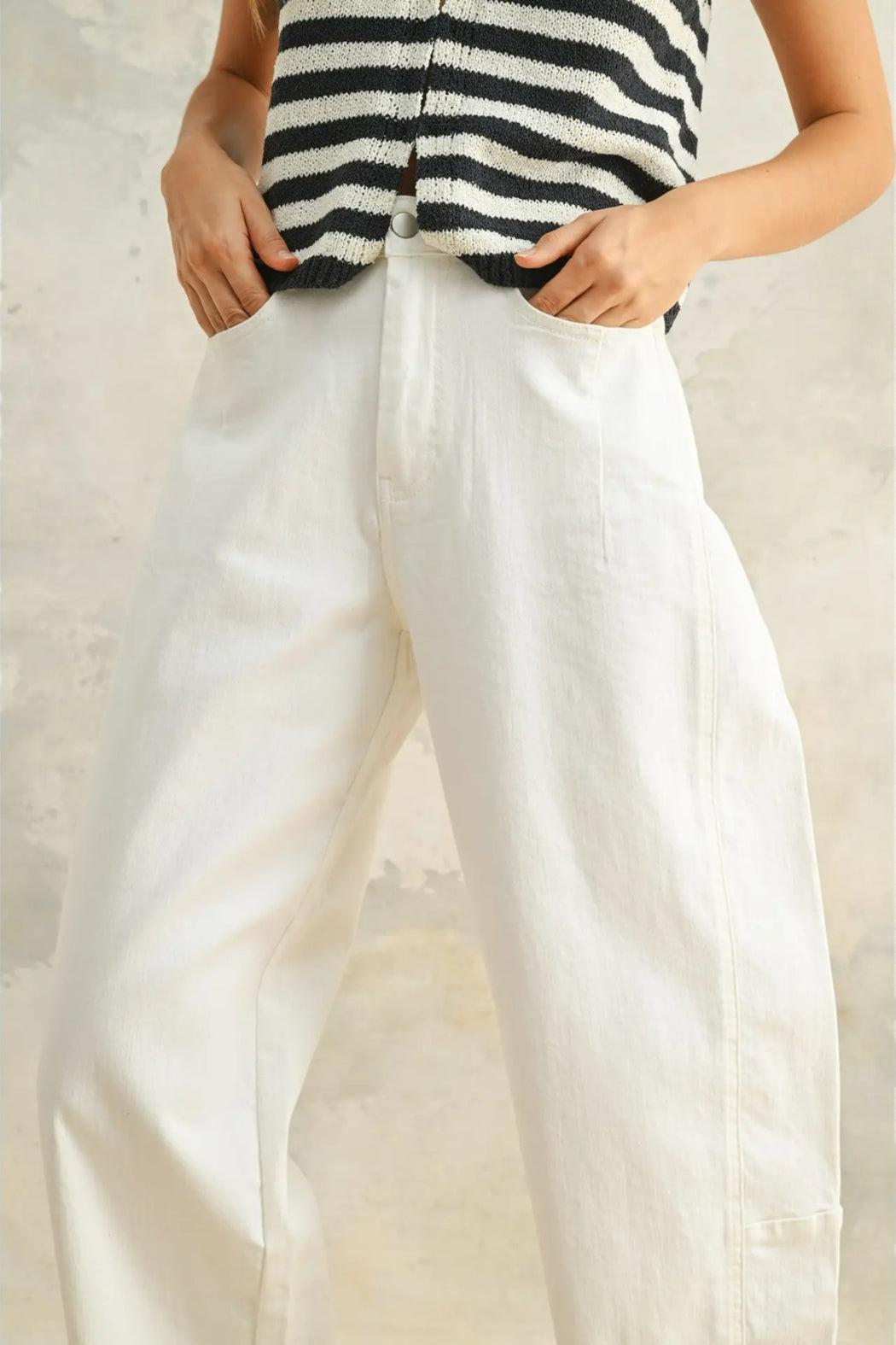 Loose Fit Denim Pants Product Image
