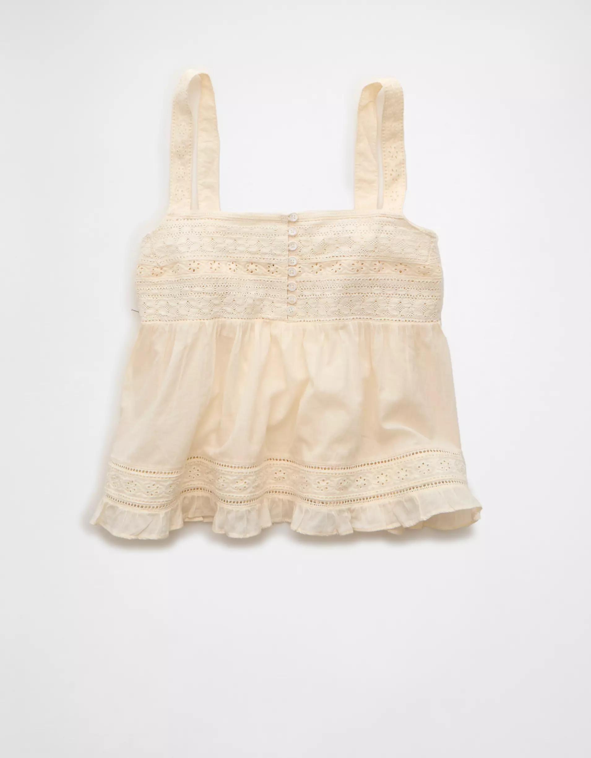 AE Embroidered Babydoll Cami Product Image