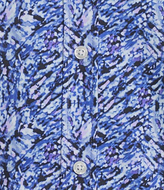 Cremieux Jeans Big & Tall Premium Denim Abstract Print Short Sleeve Woven Shirt Product Image