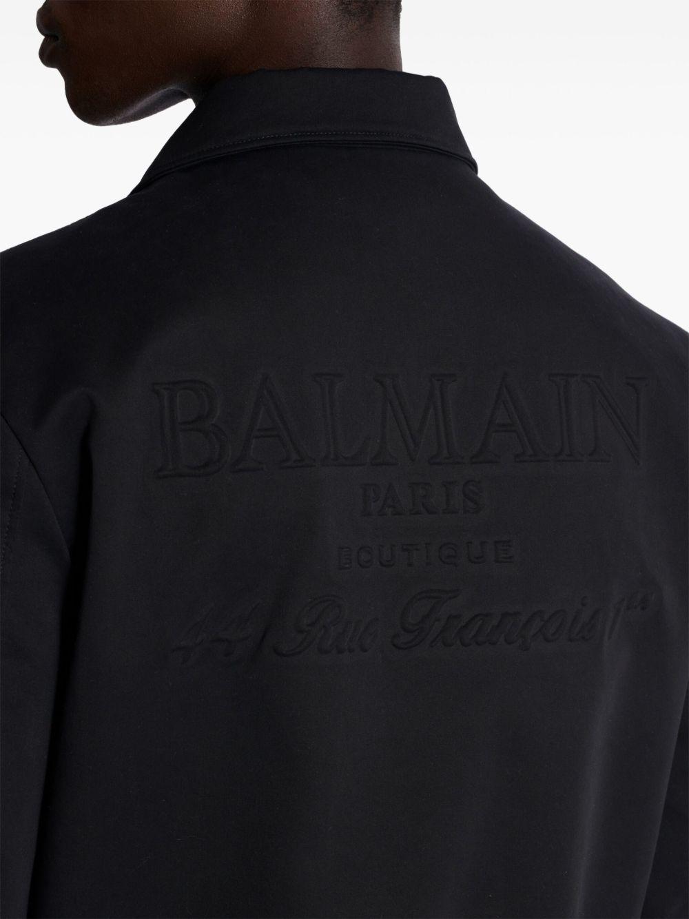 logo-embroidered bomber jacket Product Image