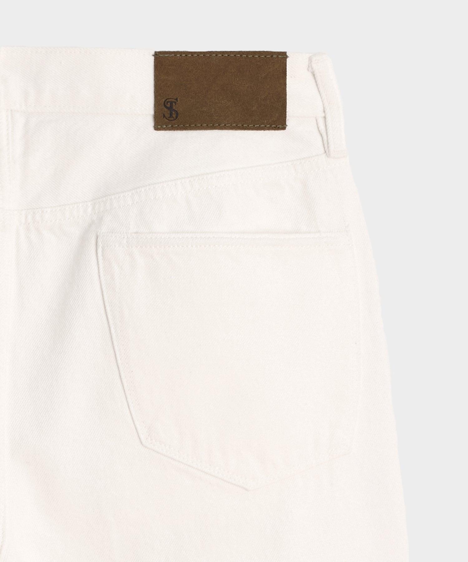 Relaxed Selvedge Jean in Distressed White Product Image