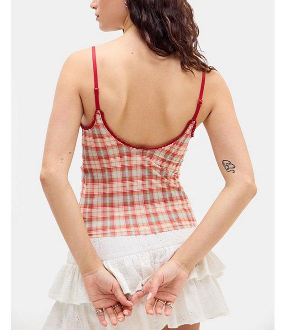 BDG Urban Outfitters Je Taime Check Print Camisole Product Image