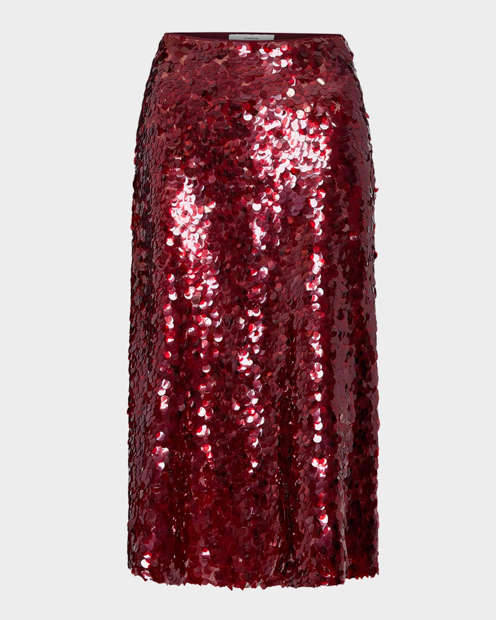 Lucite Straight Sequin Skirt Product Image