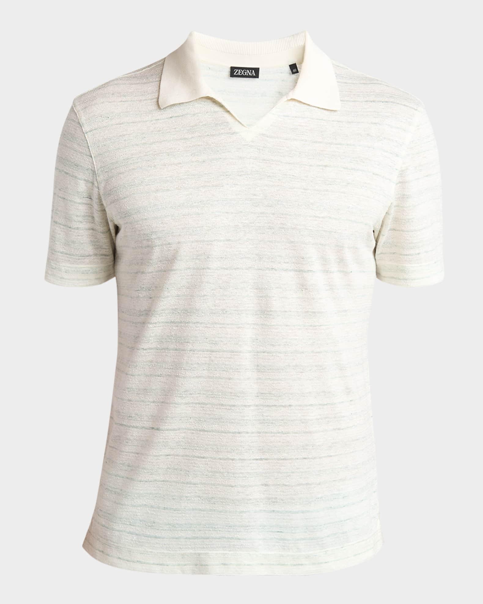 Men's Striped Polo Shirt Product Image