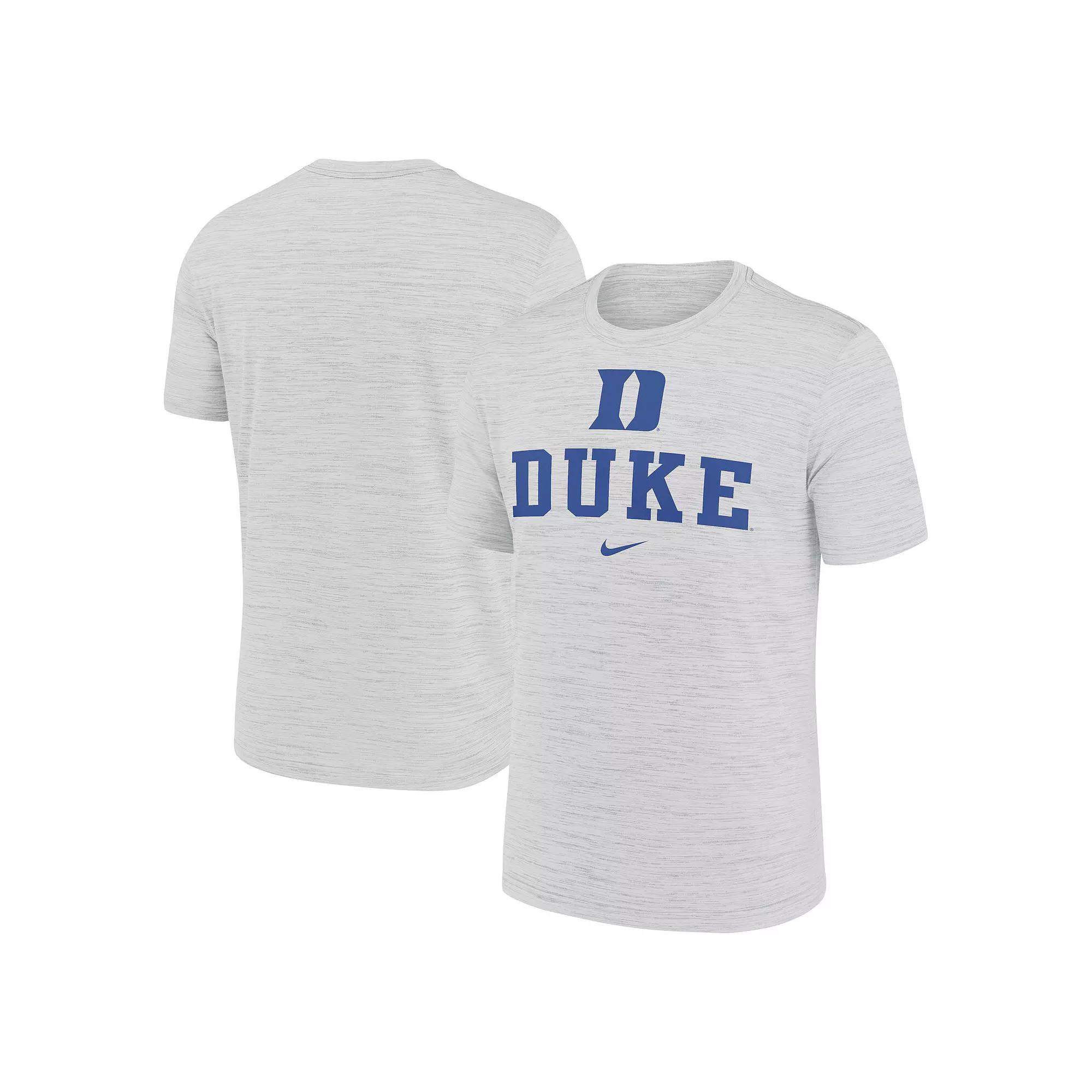 Men's Nike White Duke Blue Devils Primetime Velocity T-Shirt,  Product Image