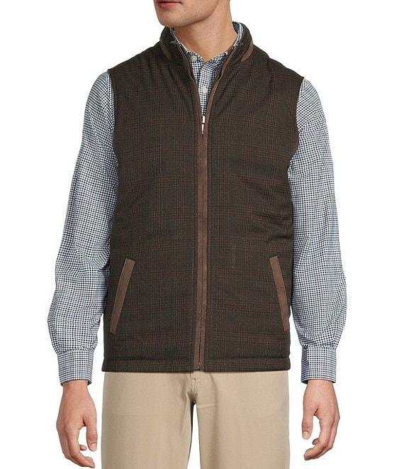 Hart Schaffner Marx Faux Suede Plaid Reversible Vest Product Image