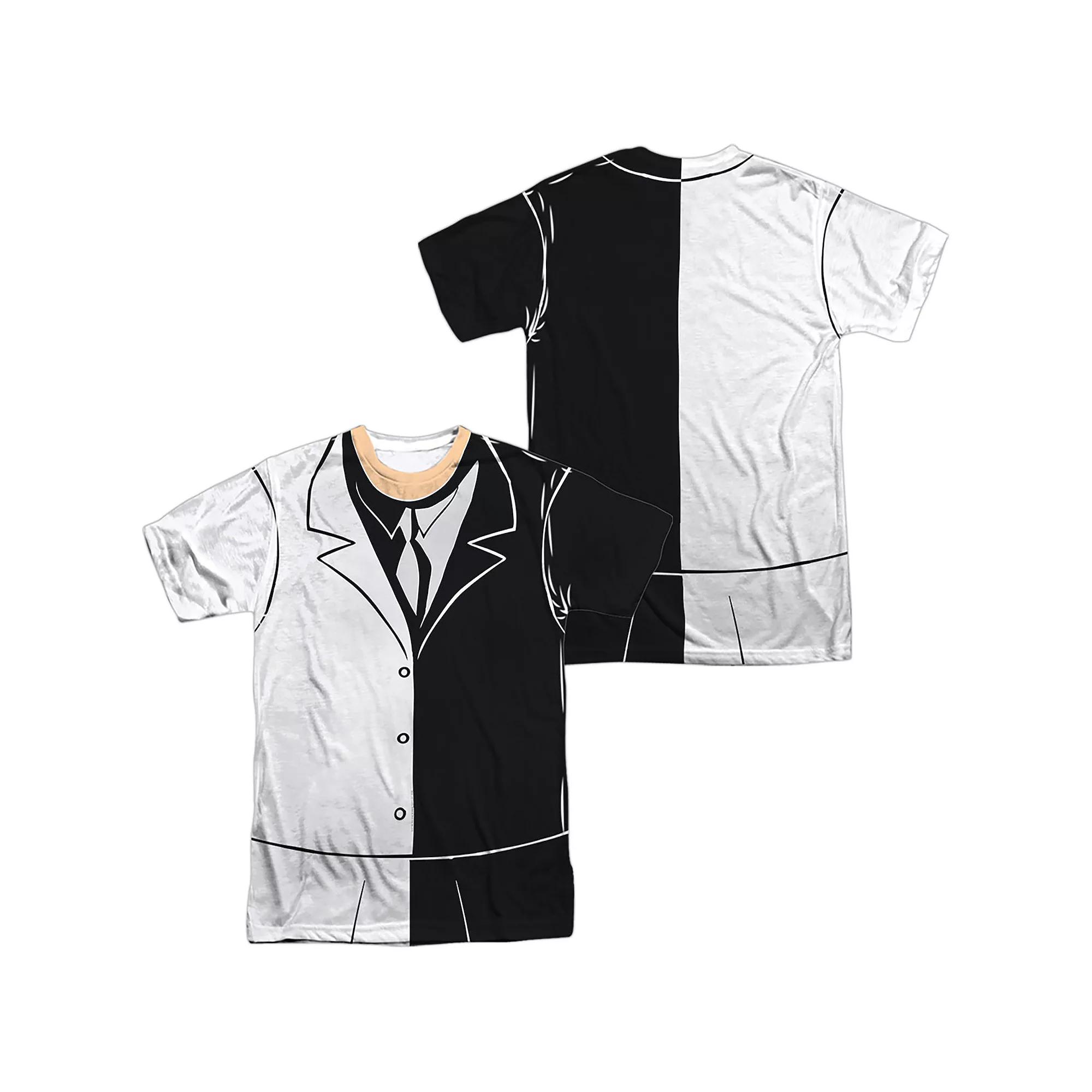 Men's Batman Two Face Suit Sublimated Graphic Tee, Size: Small, Black Product Image
