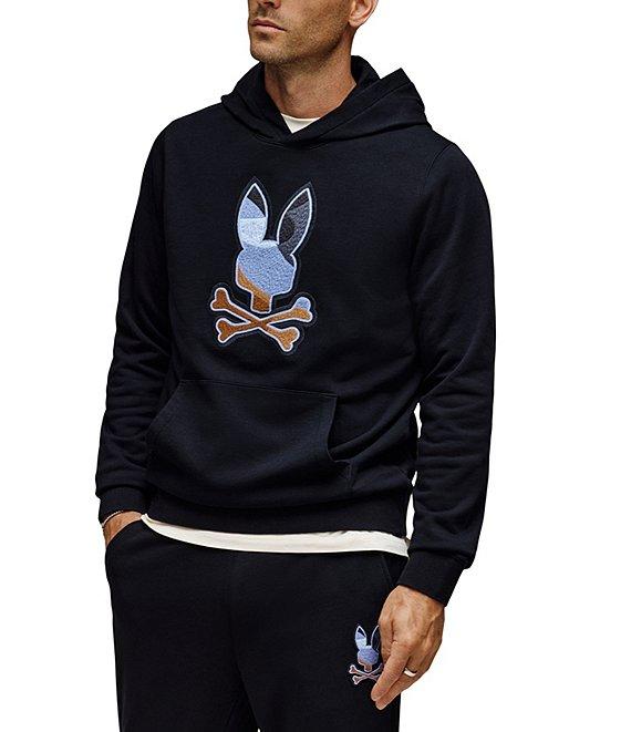 Psycho Bunny Dante Embroidery Knit Hoodie Product Image