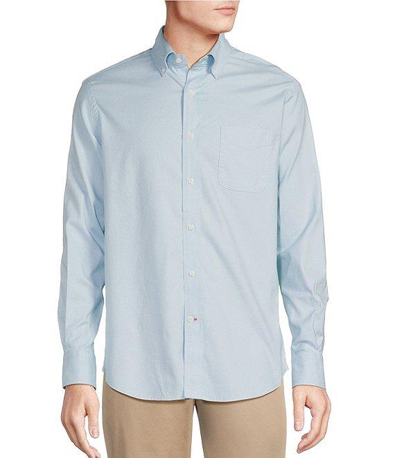 Cremieux Blue Label Solid Oxford Long Sleeve Woven Shirt Product Image