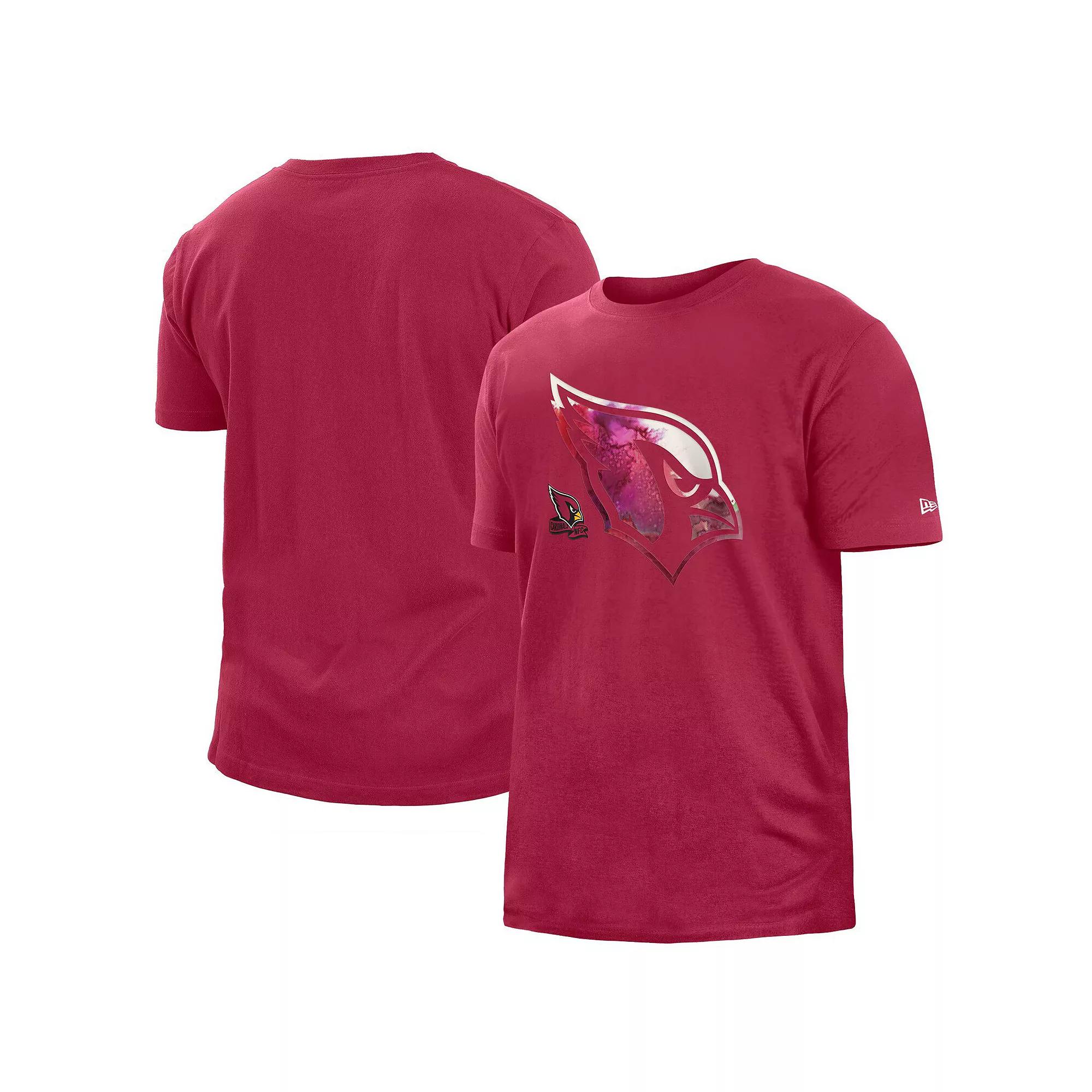 Men's New Era Red Arizona Cardinals 2022 Sideline Ink Dye T-Shirt,  Product Image