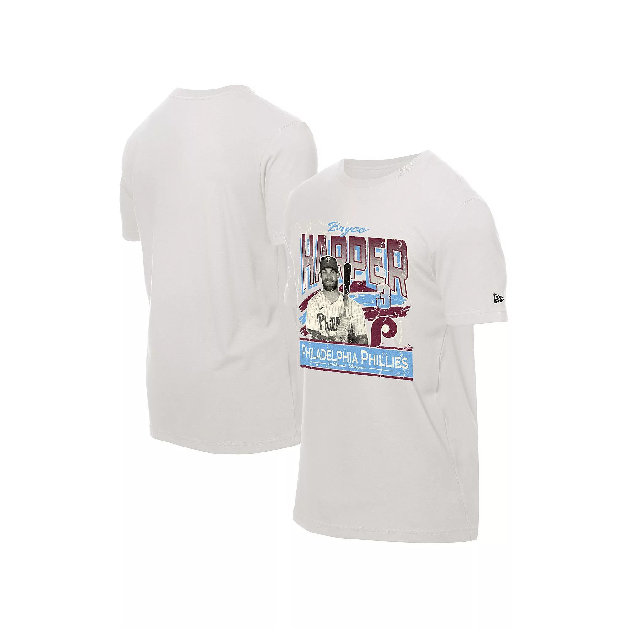 Men's New Era Bryce Harper Cream Philadelphia Phillies Batter Up T-Shirt,  Product Image