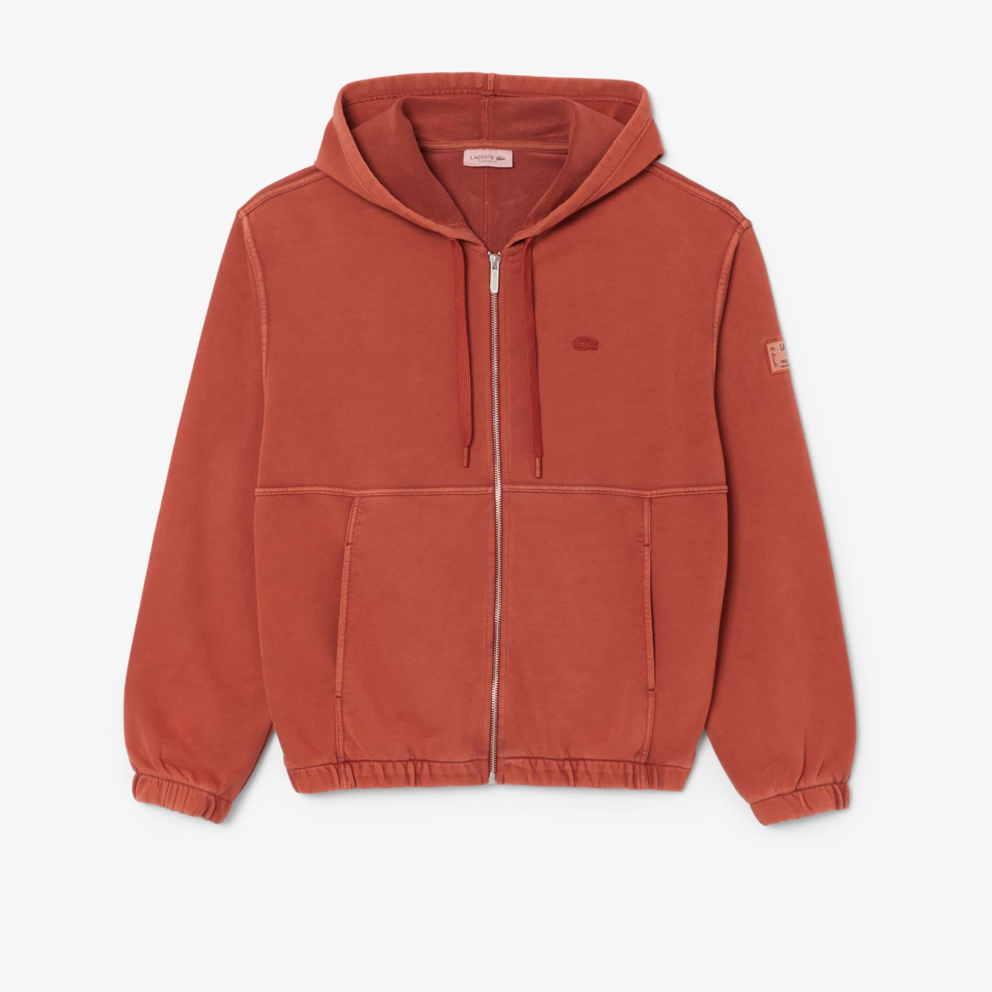 Oversized Wash Effect Zipped Sweatshirt Product Image