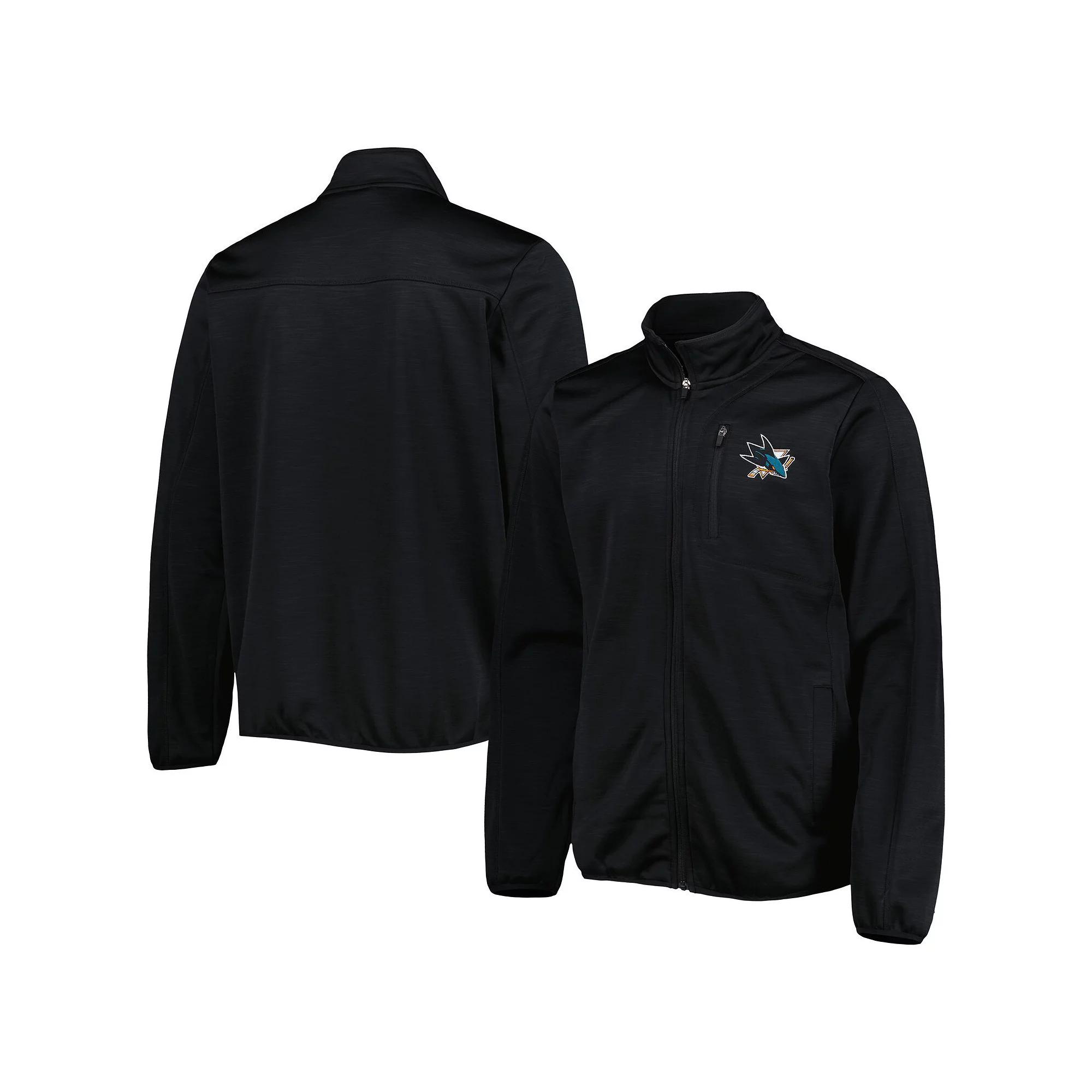 Men's G-III Sports by Carl Banks Black San Jose Sharks Closer Transitional Full-Zip Jacket, Size: Medium, Sks Black Product Image