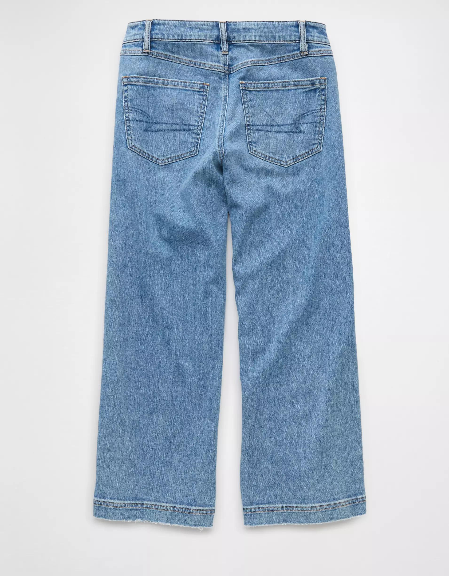 AE Stretch Low-Rise Baggy Wide-Leg Crop Jean Product Image