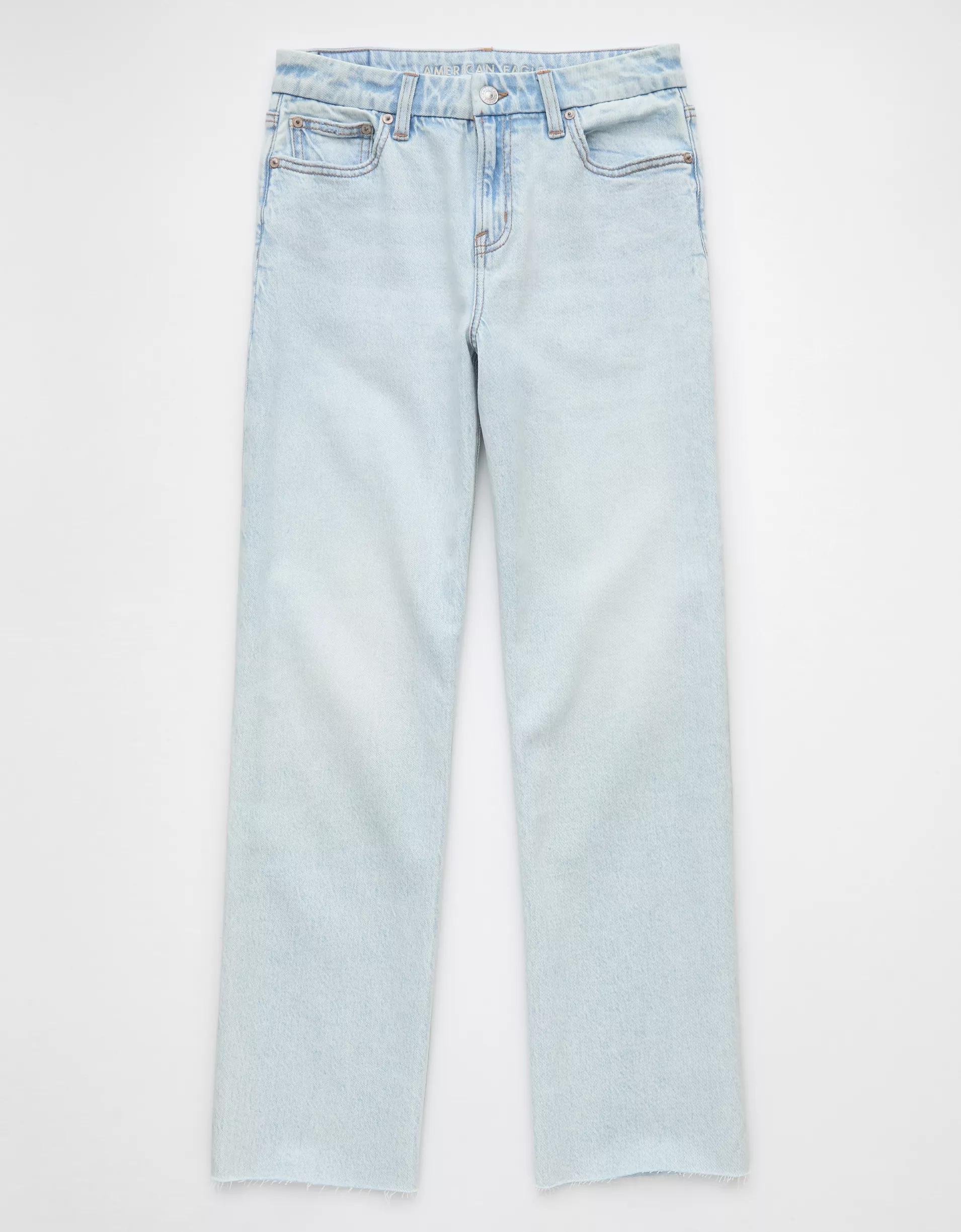 AE Stretch Curvy High-Waisted Stovepipe Jean Product Image