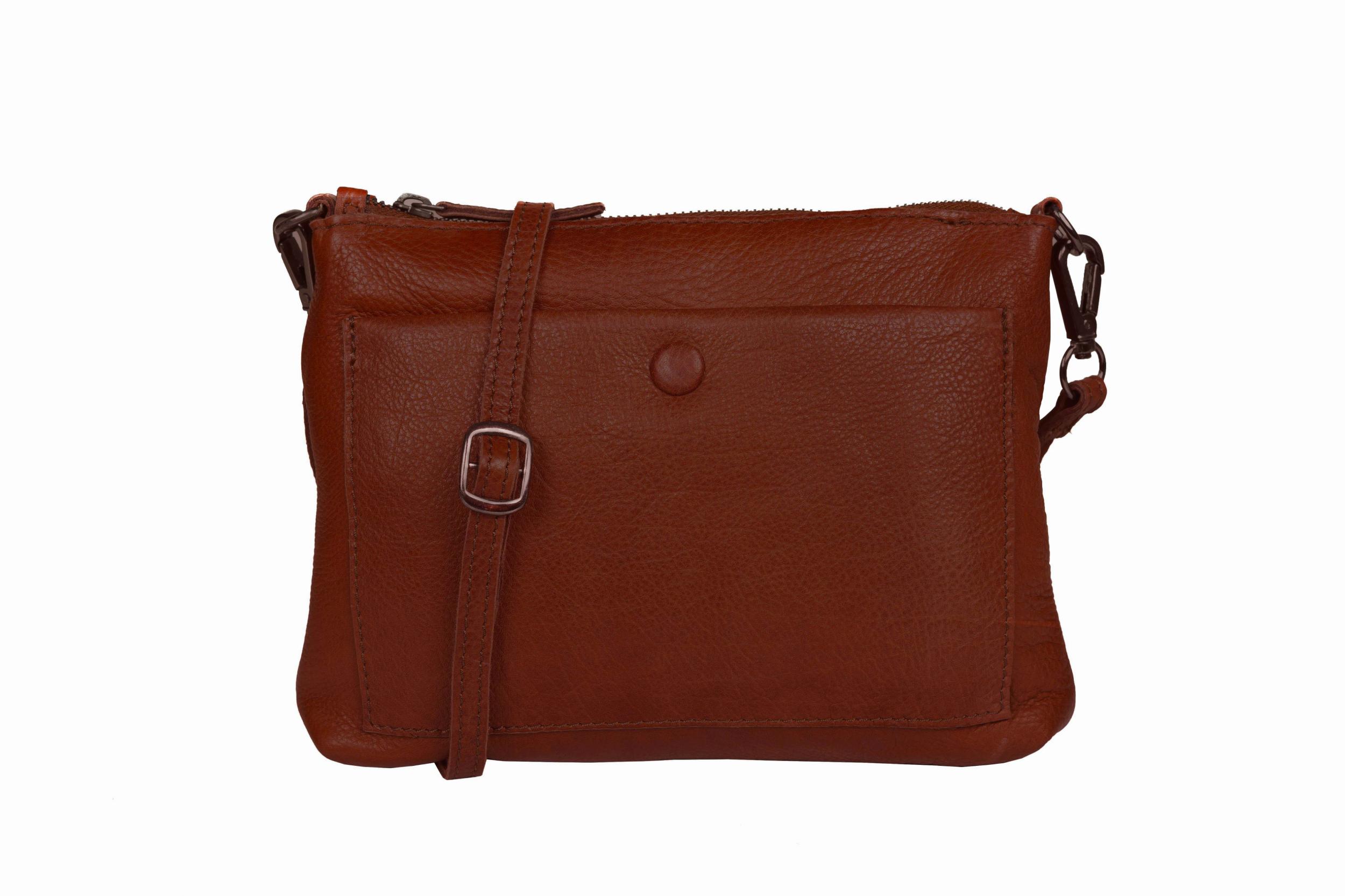 [MIA] SMALL CROSSBODY & CLUTCH | SUPER SOFT NAPPA LEATHER: TAN Product Image