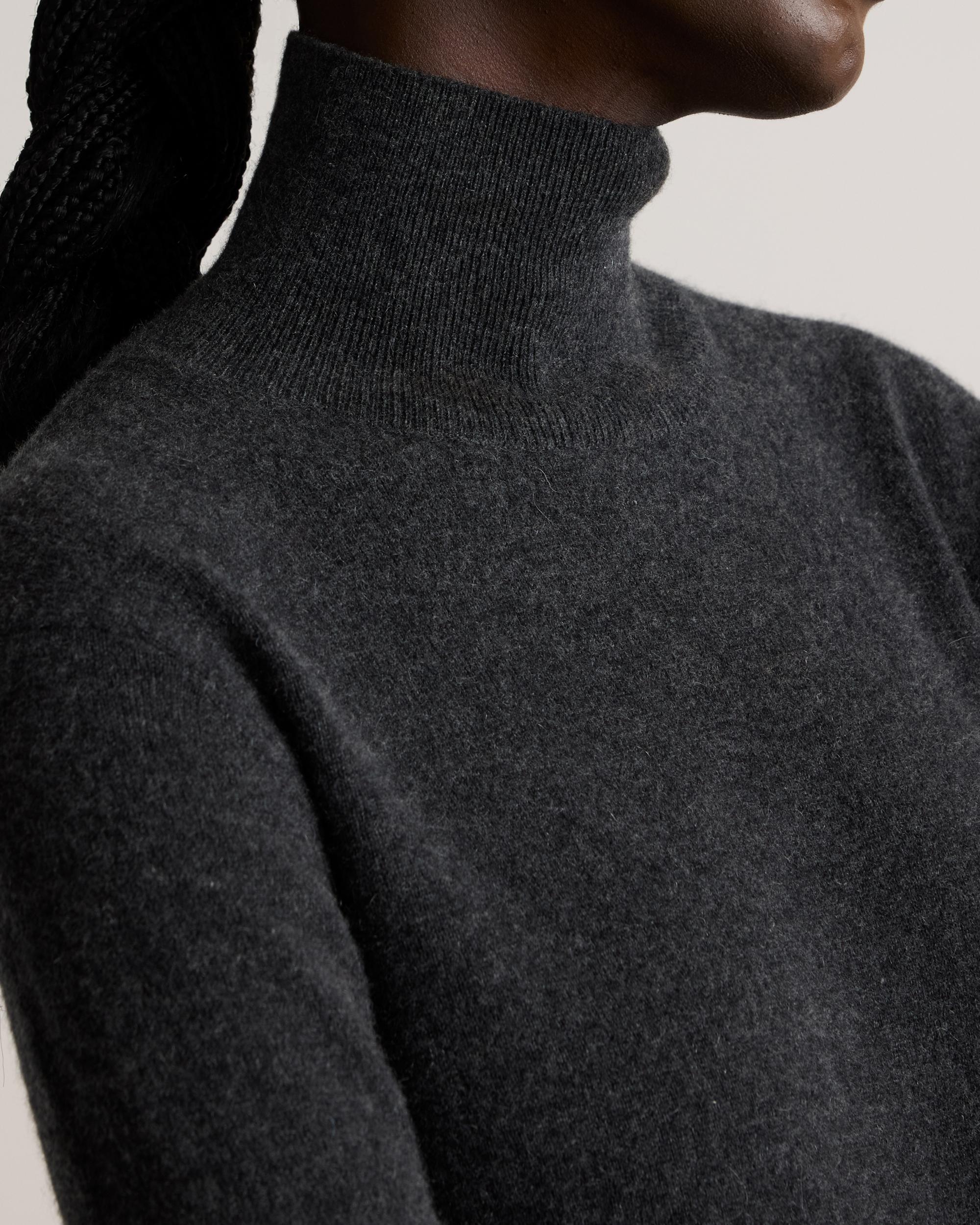 Quince | Women's Mongolian Cashmere Turtleneck Midi Sweater Dress Product Image