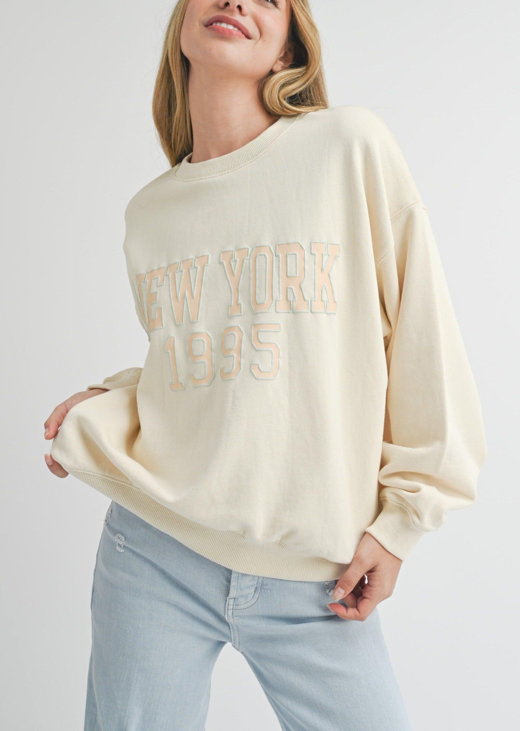 New York Ivory Sweatshirt Product Image