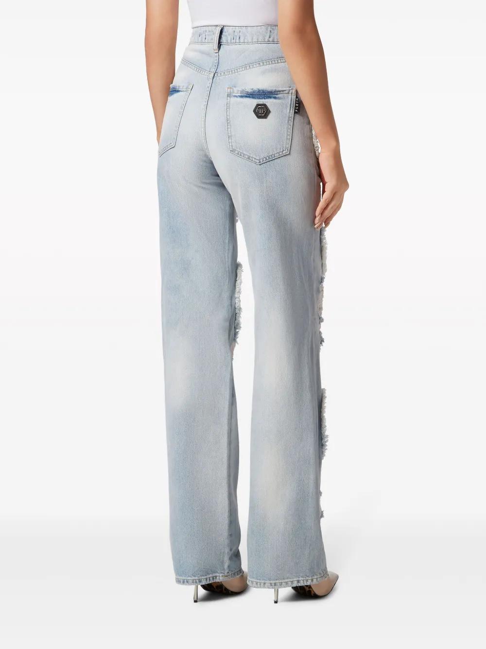 Heart high-rise wide-leg jeans Product Image