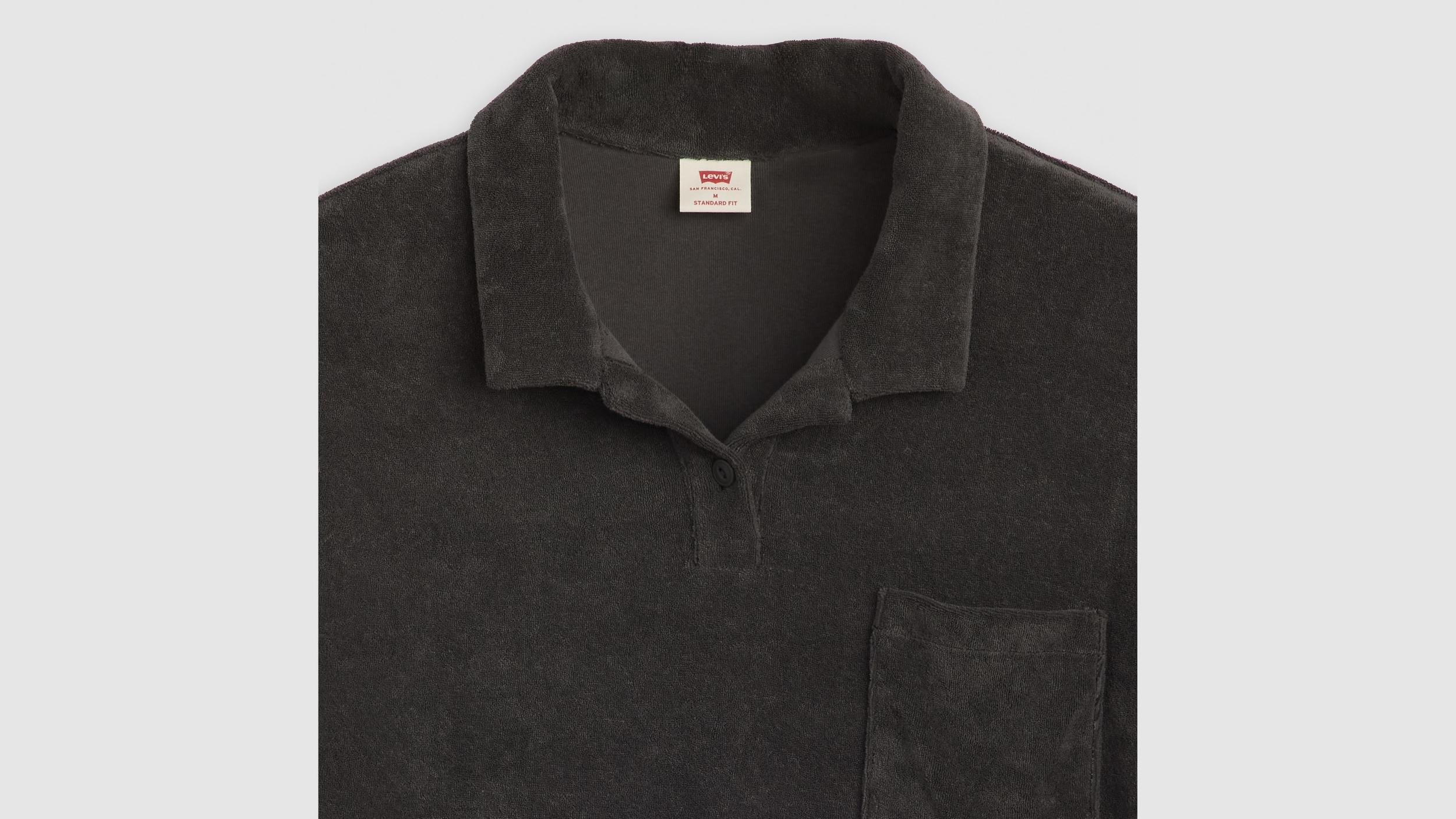 Terry Pocket Polo Shirt Product Image