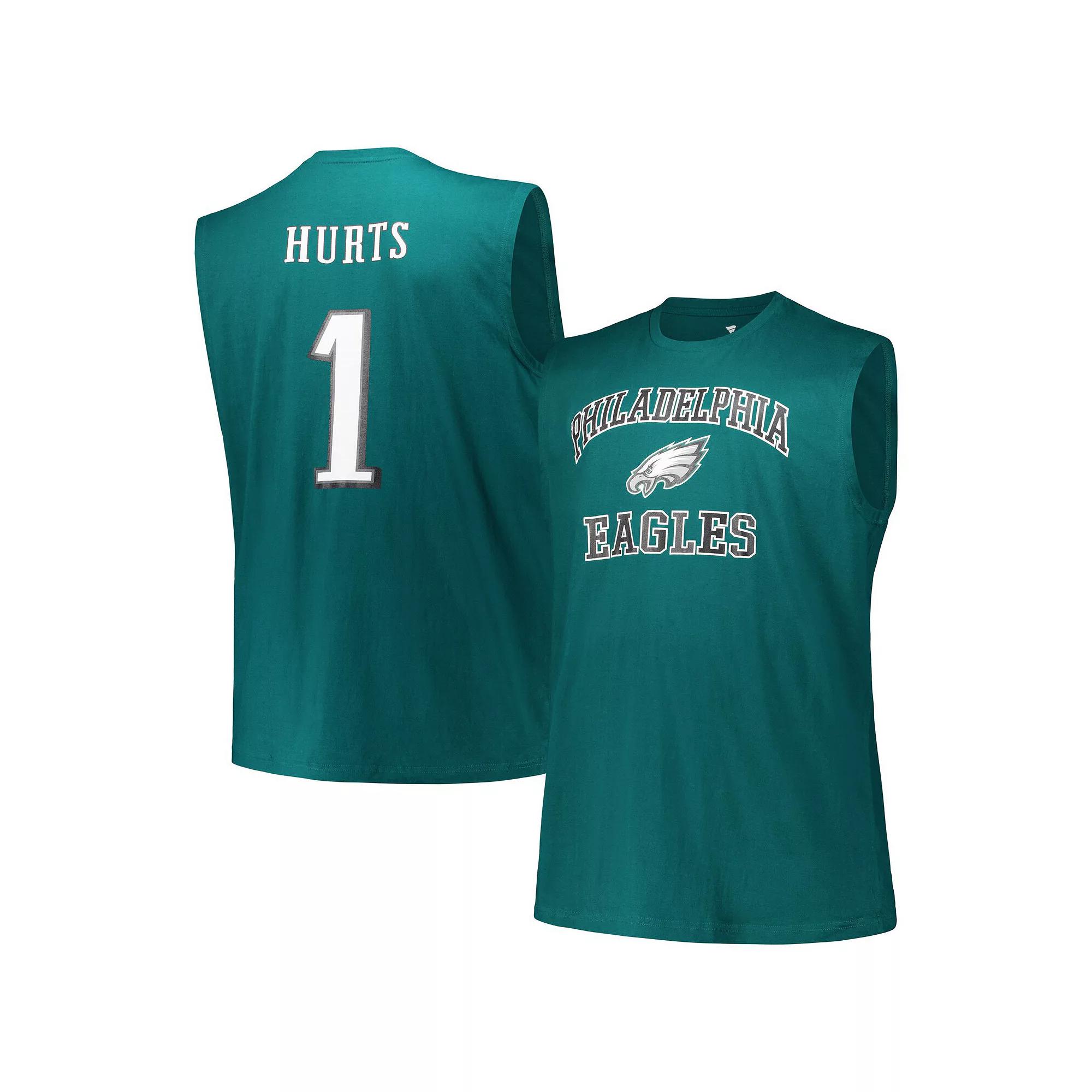 Men's Fanatics Jalen Hurts Midnight Green Philadelphia Eagles Big & Tall Muscle Tank Top,  Product Image