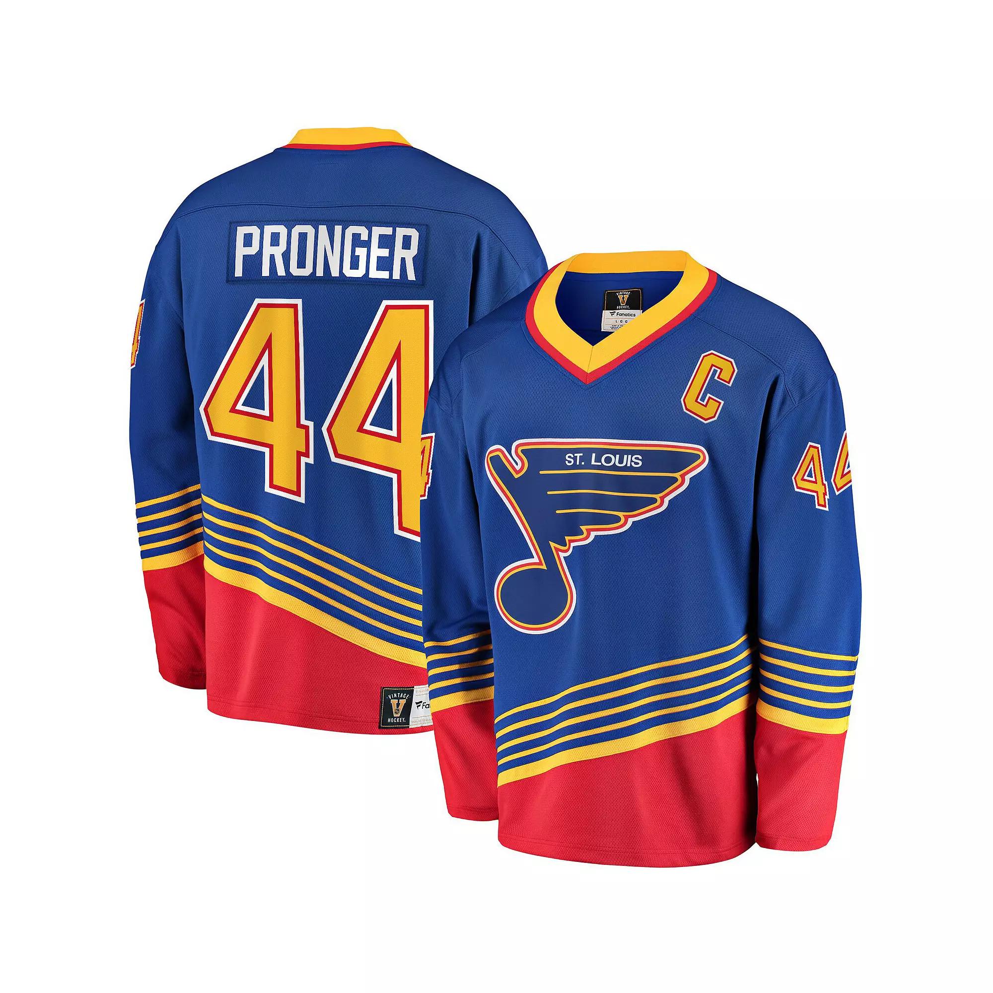 Men's Fanatics Branded Chris Pronger Blue St. Louis Blues Breakaway Retired Player Jersey, Size: Small Product Image