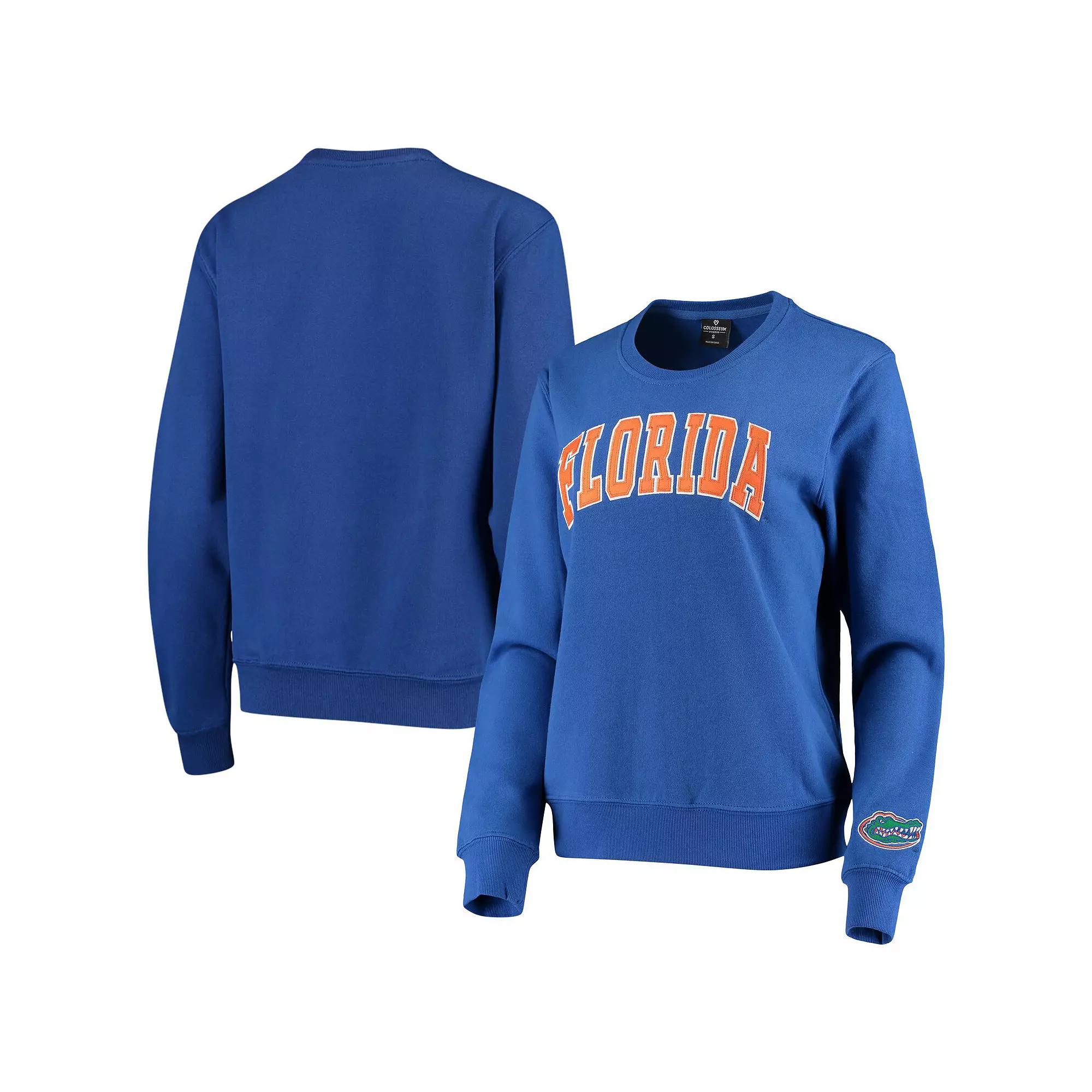 Women's Colosseum Royal Florida Gators Campanile Pullover Sweatshirt,  Product Image