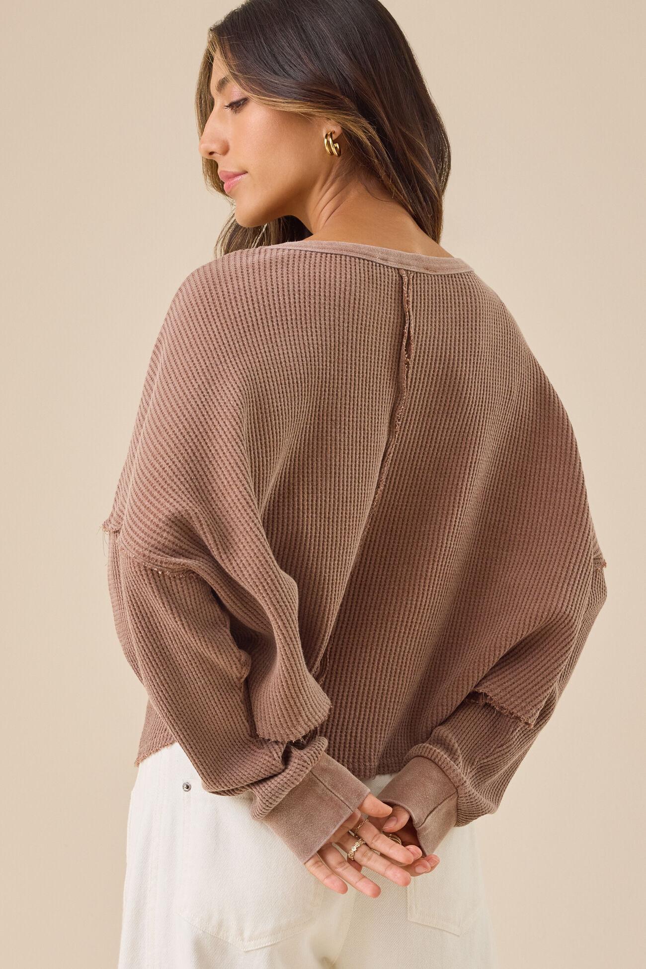Cambry Waffle Knit Top Product Image