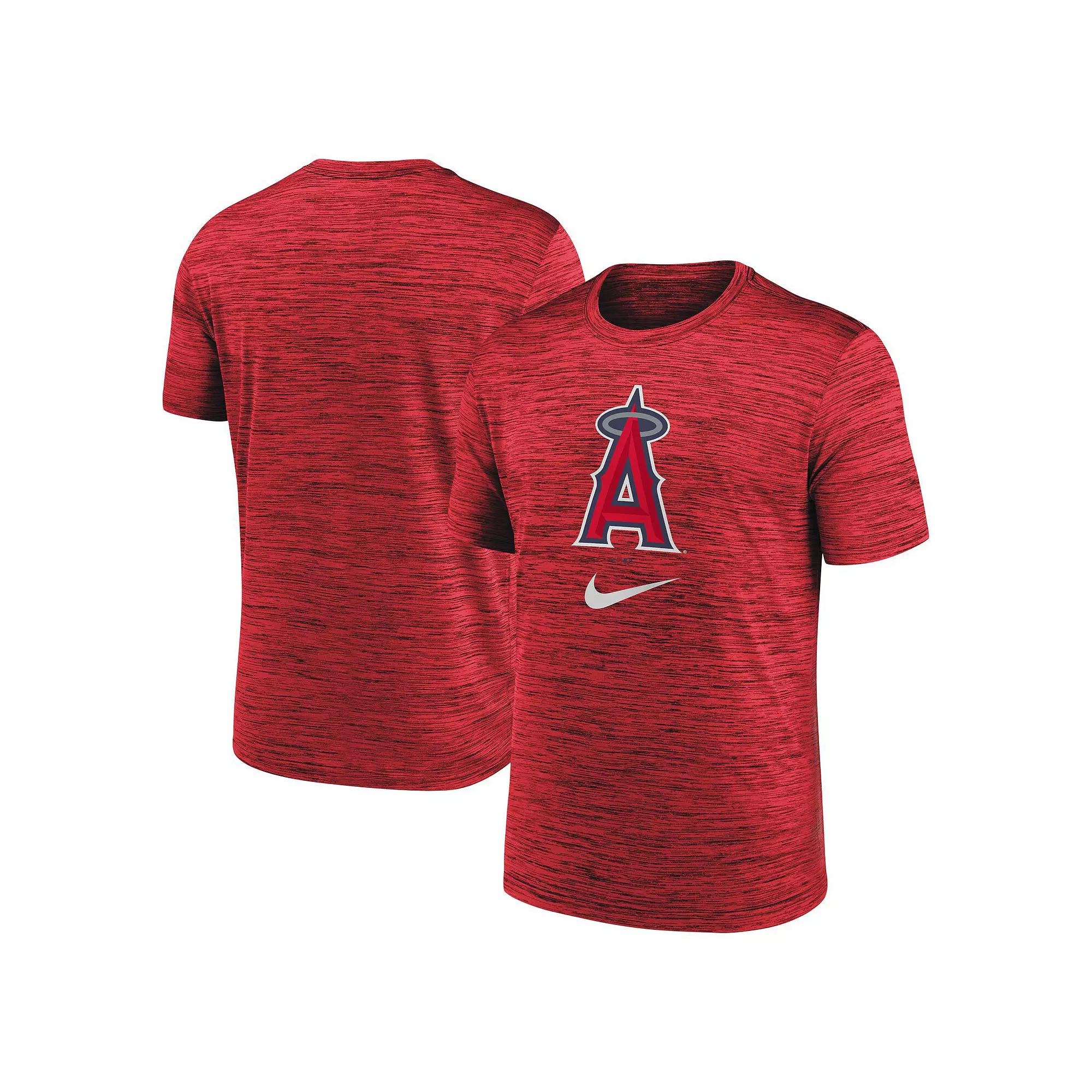 Men's Nike Red Los Angeles Angels Logo Velocity Performance T-Shirt,  Product Image